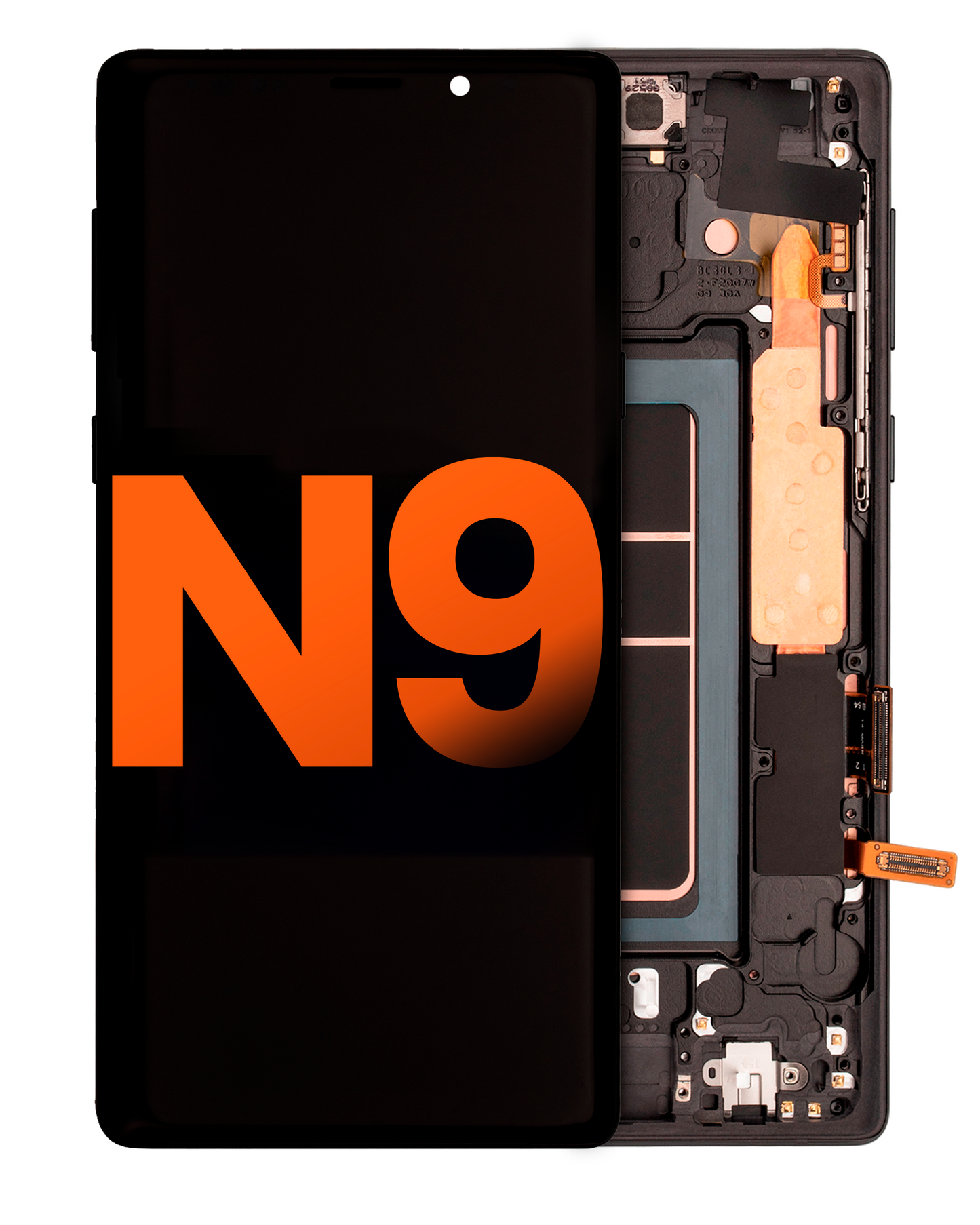 OLED Assembly With Frame For Samsung Galaxy Note 9 (Blemish: Grade C) (Midnight Black)