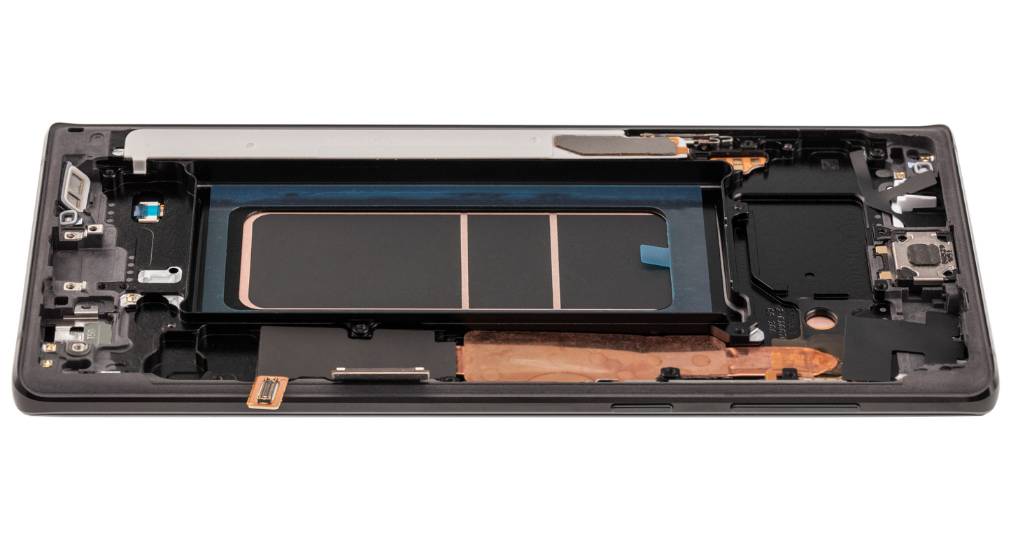 OLED Assembly With Frame For Samsung Galaxy Note 9 (Aftermarket Plus) (Midnight Black)