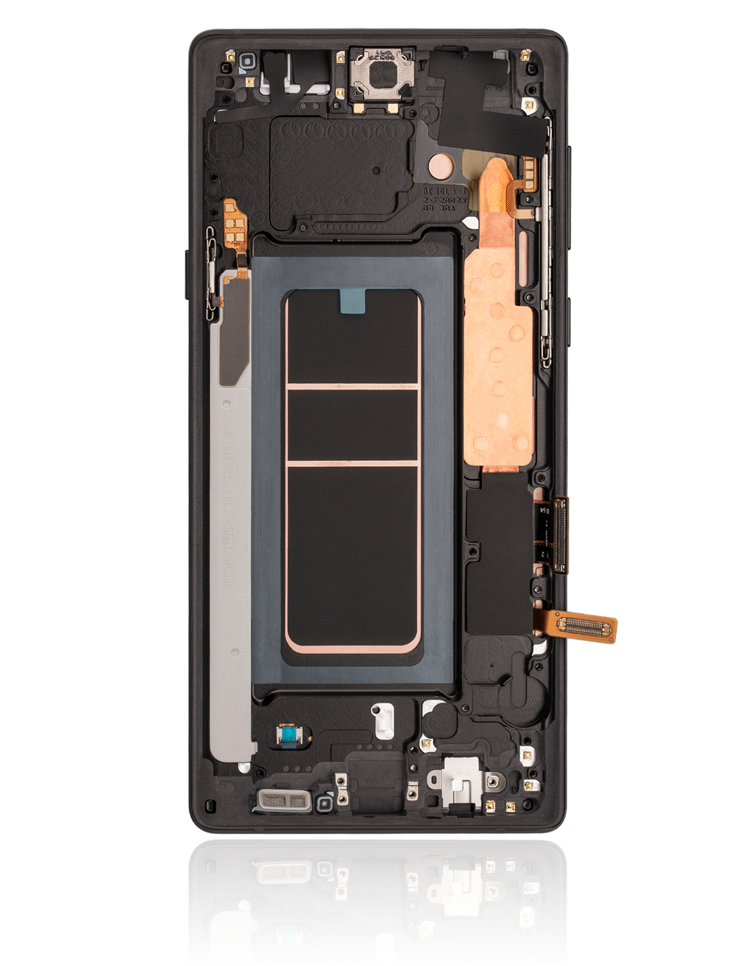 OLED Assembly With Frame For Samsung Galaxy Note 9 (Aftermarket Plus) (Midnight Black)