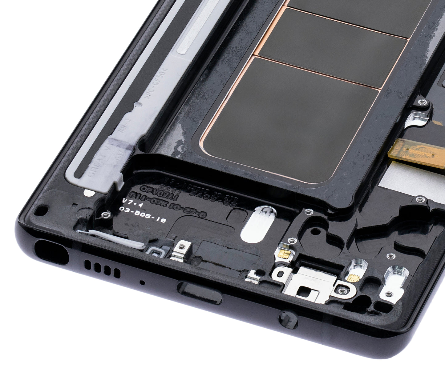 OLED Assembly With Frame For Samsung Galaxy Note 8 (Aftermarket Plus) (Midnight Black)