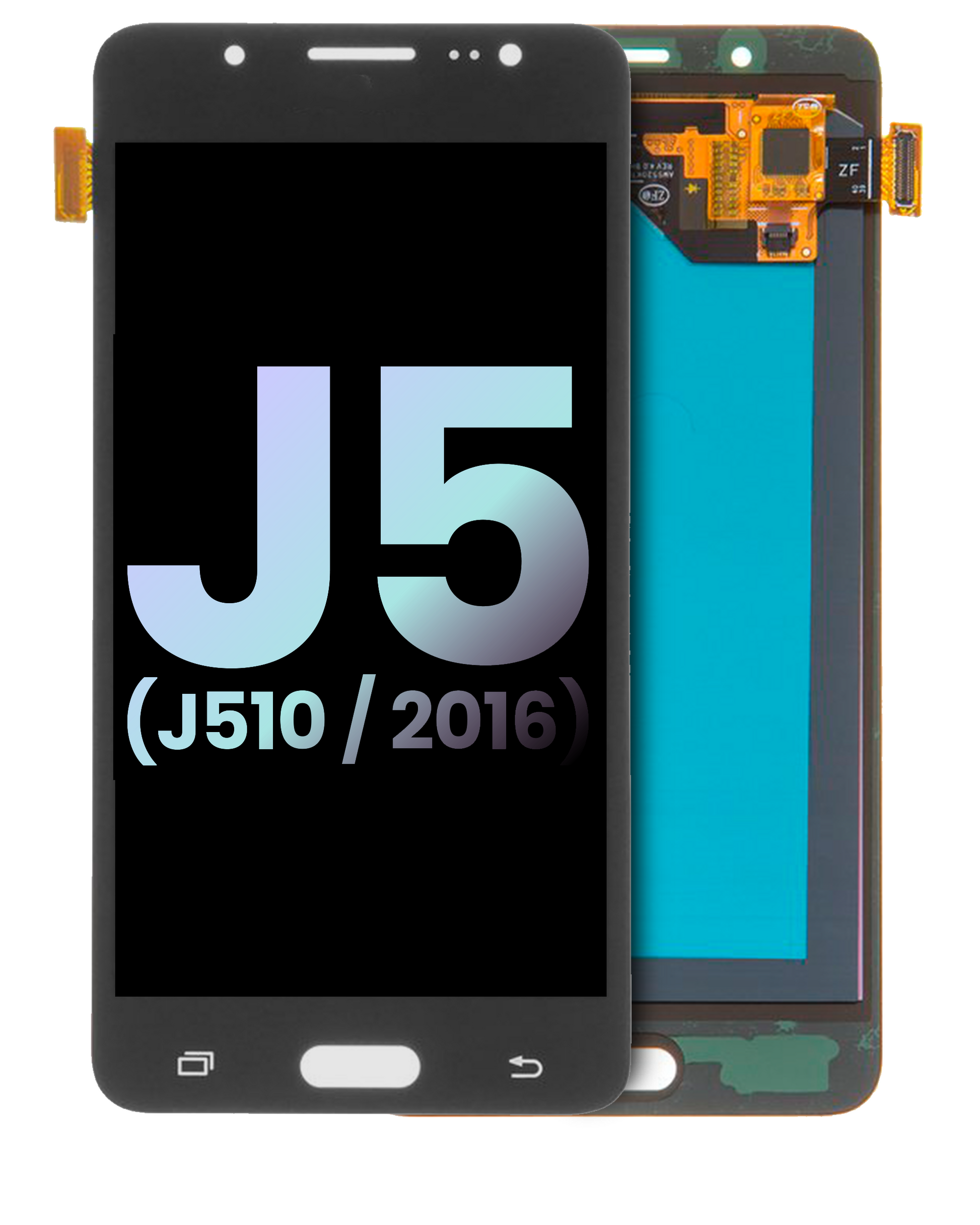 OLED Assembly Without Frame For Samsung Galaxy J5 Duos (Service Pack: Cosmetic Grade: New) (J510 / 2016) (Black) | Samsung Galaxy J5 (J510 / 2016) Replacement Parts | product image 1