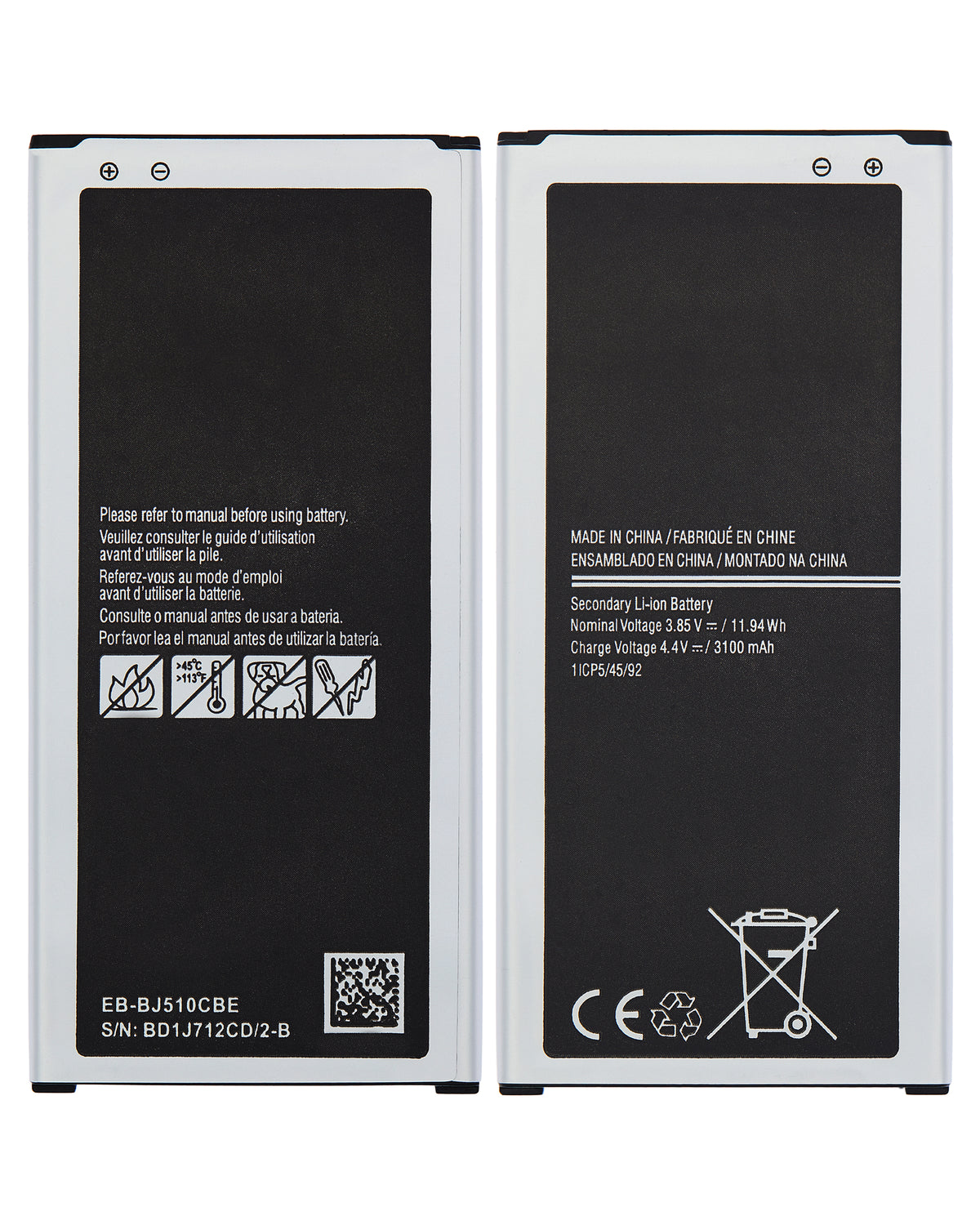 Replacement Battery For Samsung Galaxy J5 Duos (J510 / 2016) | Samsung Galaxy J5 (J510 / 2016) Replacement Parts | product image 2