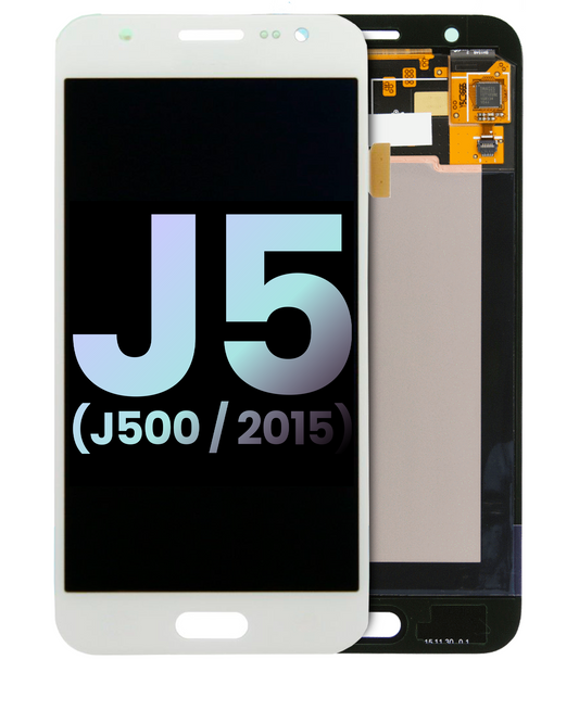 OLED Assembly Without Frame For Samsung Galaxy J5 (Service Pack) (J500 / 2015) (White) | Samsung Galaxy J5 (J500 / 2015) Replacement Parts | product image 1