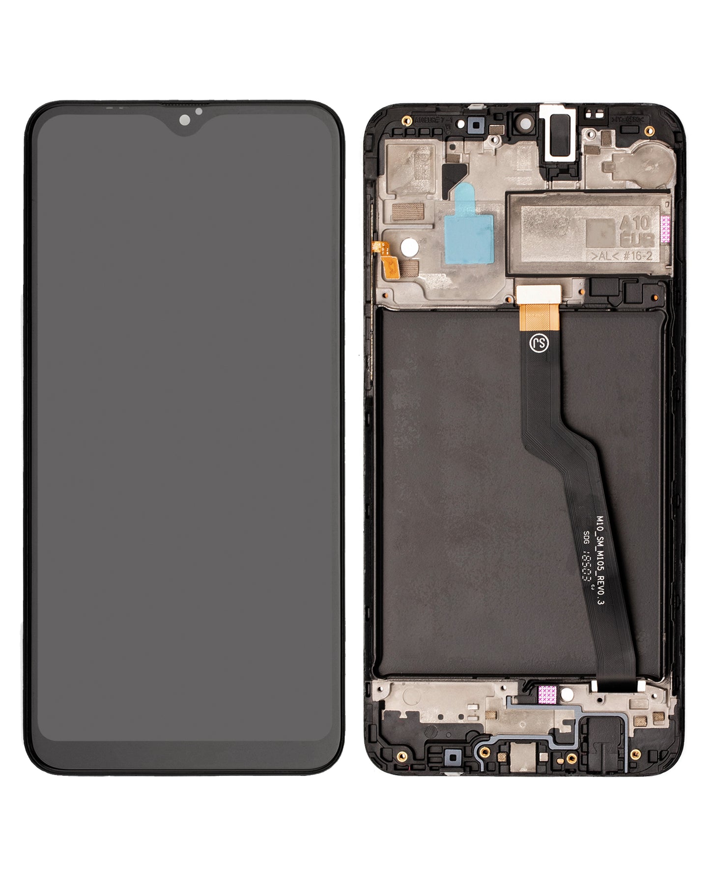 LCD Assembly With Frame For Samsung Galaxy A10 (A105 / 2019) (Dual Card Version) (Aftermarket Plus) (All Colors) replacement part product image 6 - SKU 107082020010