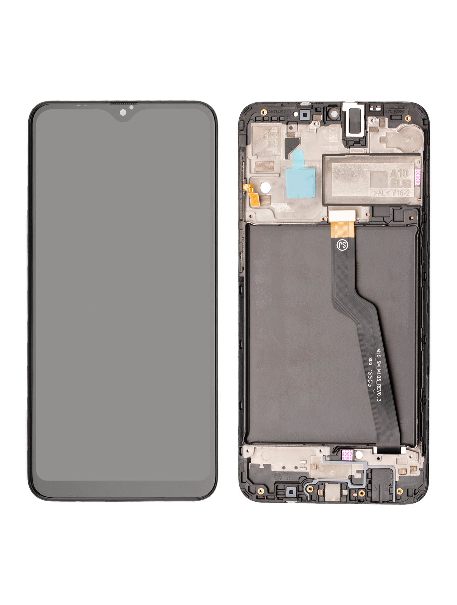 LCD Assembly With Frame For Samsung Galaxy A10 (A105 / 2019) (International Dual Sim Version) (Refurbished) (Black) replacement part product image 7 - SKU 107082020011