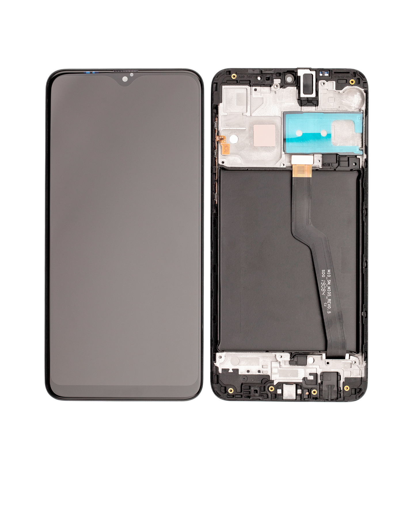 LCD Assembly With Frame For Samsung Galaxy A10 (A105 / 2019) (Single Sim) (North American Version) (Refurbished) (Black) replacement part product image 8 - SKU 107082020012