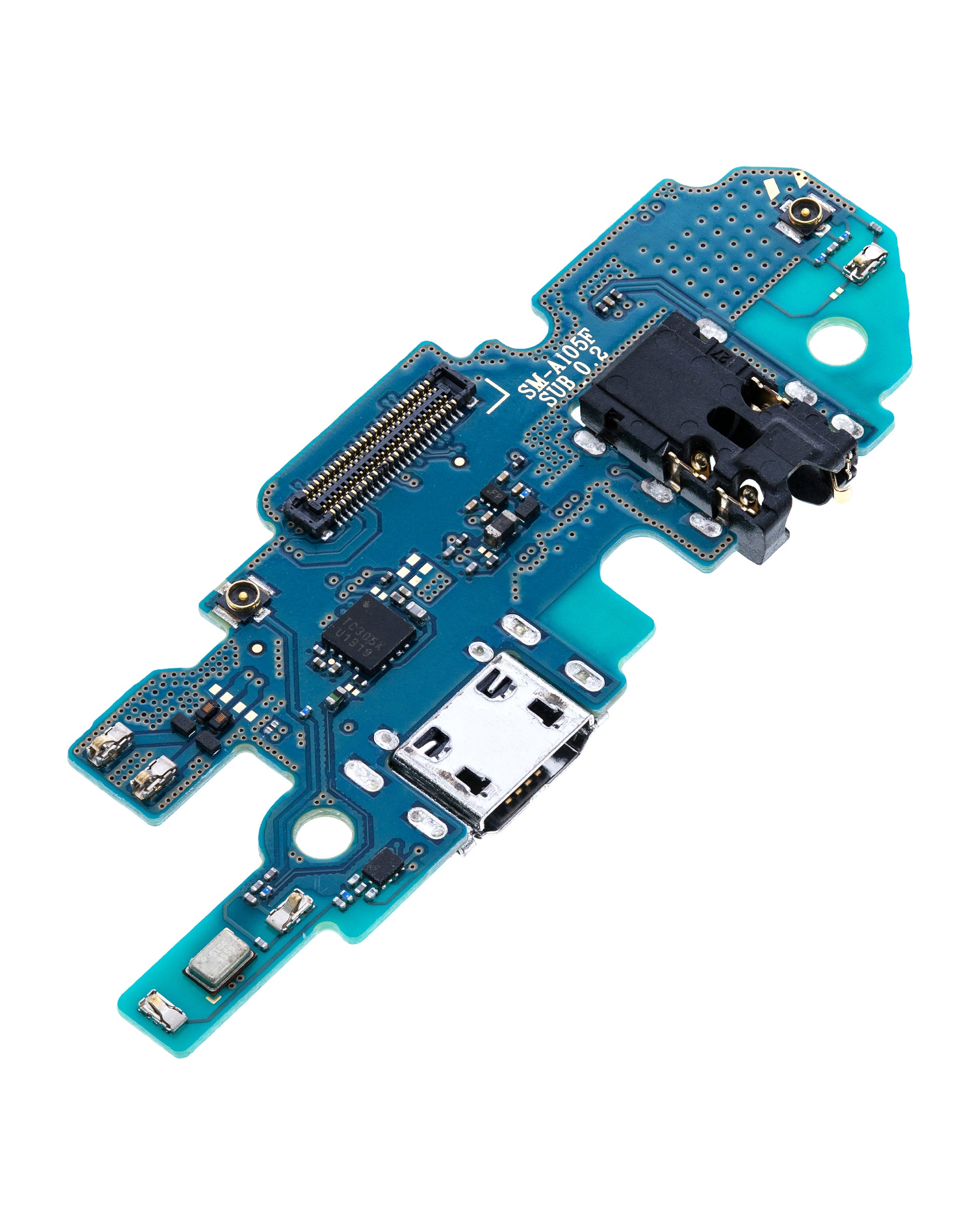 Charging Port Flex Cable With Headphone Jack For Samsung Galaxy A10 (A105 / 2019) (Premium) replacement part product image 4 - SKU 107082020024