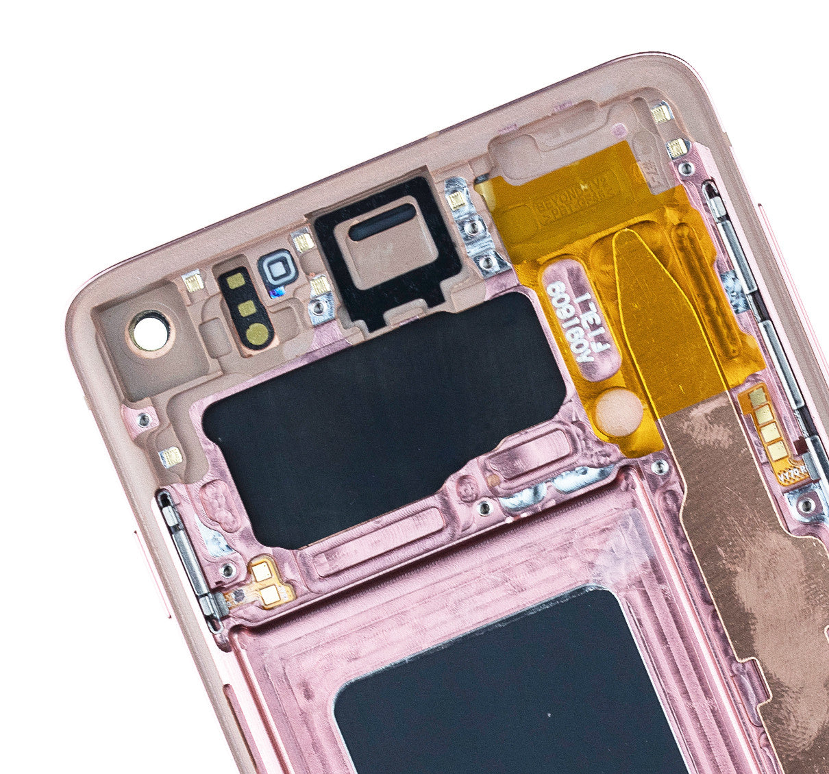 LCD Assembly With Frame (Without Fingerprint Sensor) For Samsung Galaxy S10 (Aftermarket Plus: TFT) (Flamingo Pink)