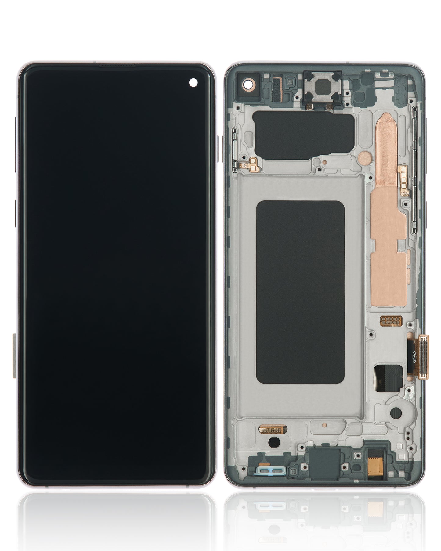 LCD Assembly With Frame (Without Fingerprint Sensor) For Samsung Galaxy S10 (Aftermarket Plus: TFT) (Prism Black)