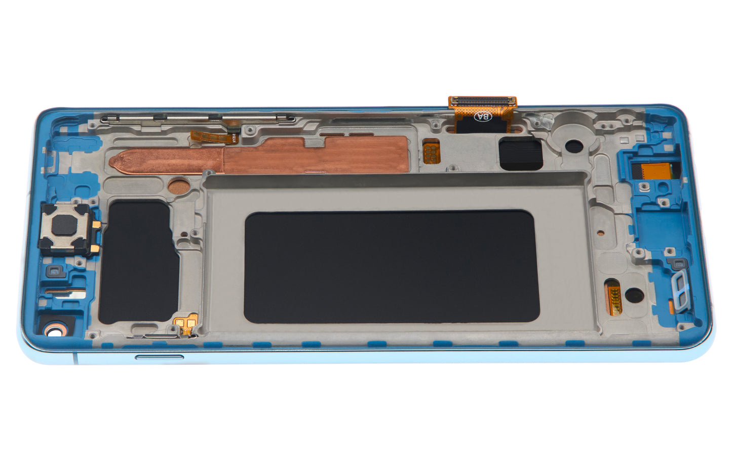 LCD Assembly With Frame (Without Fingerprint Sensor) For Samsung Galaxy S10 (Aftermarket Plus: TFT) (Prism Blue)