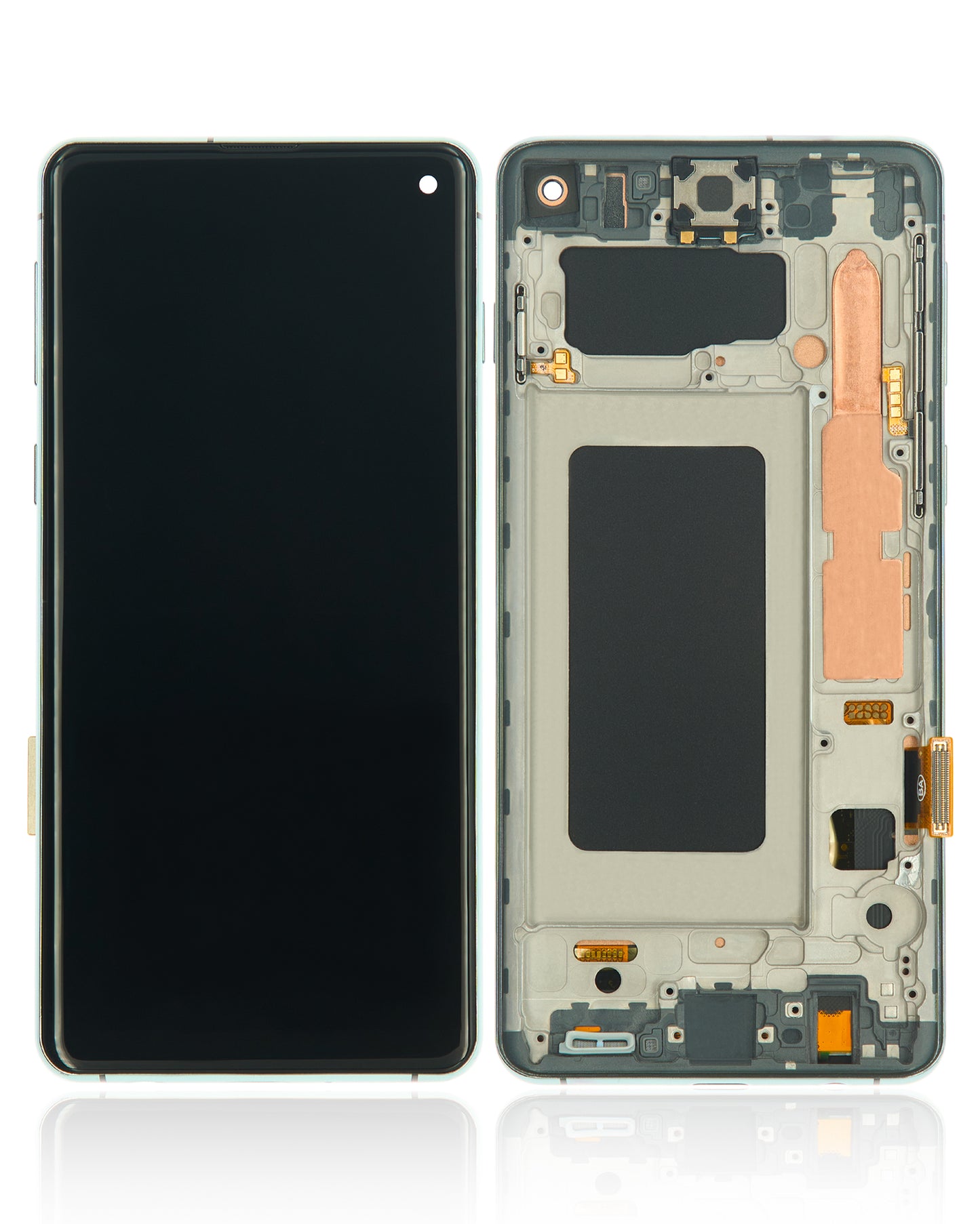 LCD Assembly With Frame (Without Fingerprint Sensor) For Samsung Galaxy S10 (Aftermarket Plus: TFT) (Prism Green)