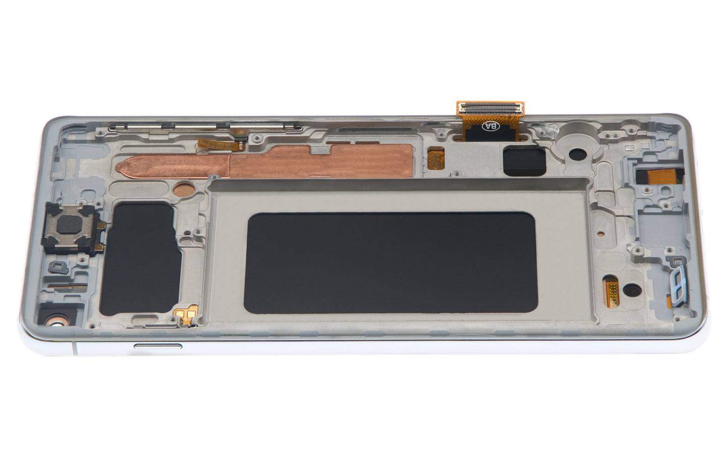 LCD Assembly With Frame (Without Fingerprint Sensor) For Samsung Galaxy S10 (Aftermarket Plus: TFT) (Prism White)