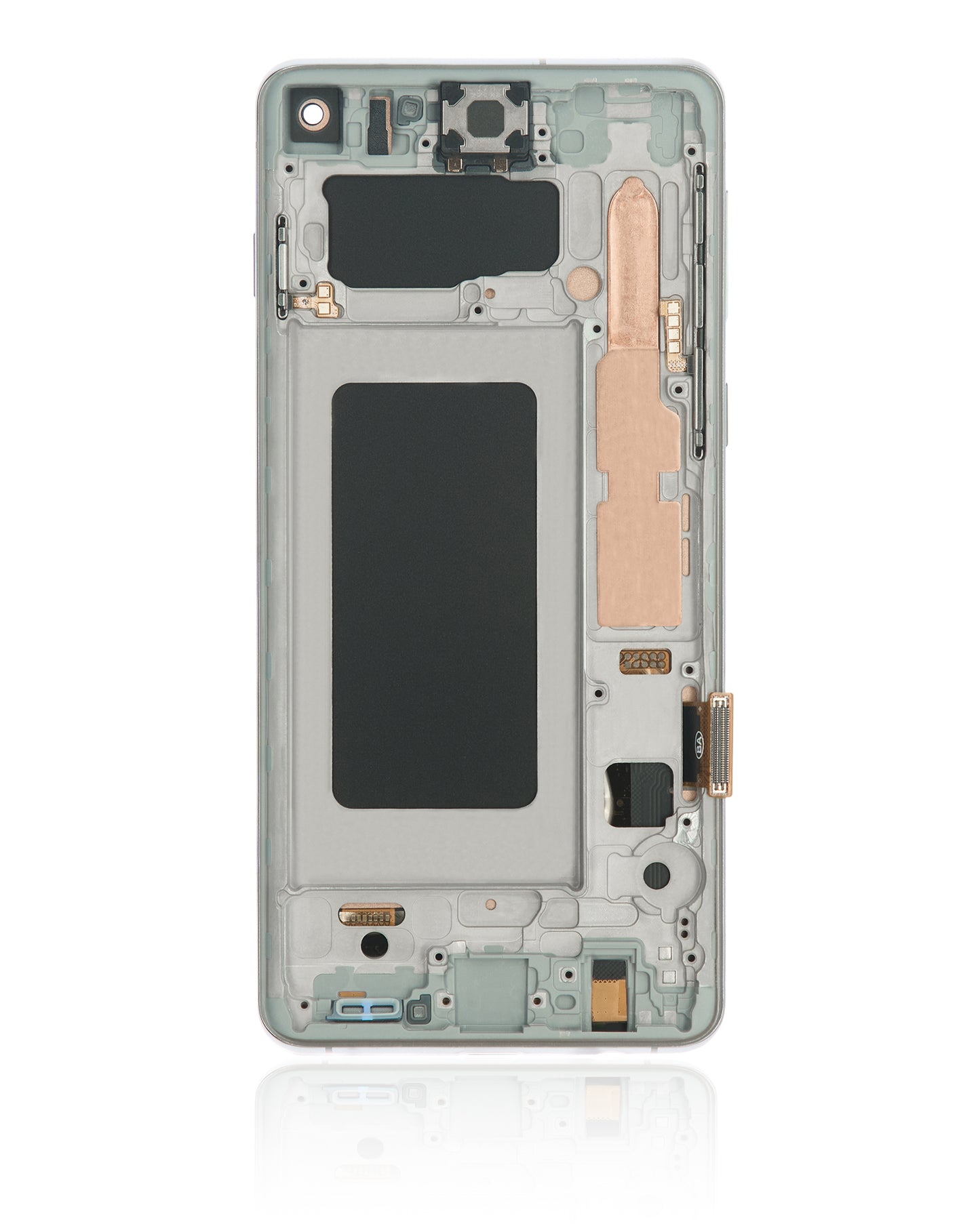 LCD Assembly With Frame (Without Fingerprint Sensor) For Samsung Galaxy S10 (Aftermarket Plus: TFT) (Prism White)