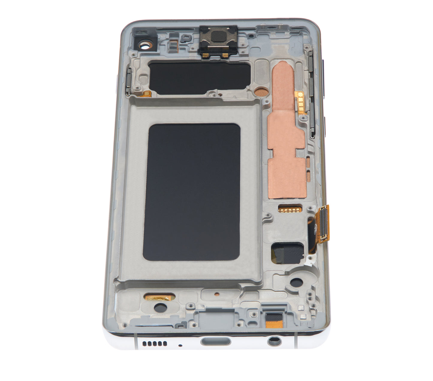 LCD Assembly With Frame (Without Fingerprint Sensor) For Samsung Galaxy S10 (Aftermarket Plus: TFT) (Prism White)