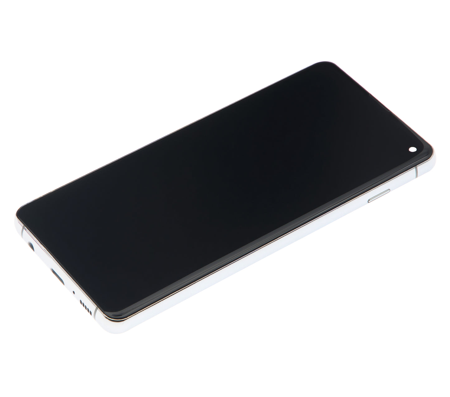 LCD Assembly With Frame (Without Fingerprint Sensor) For Samsung Galaxy S10 (Aftermarket Plus: TFT) (Prism White)