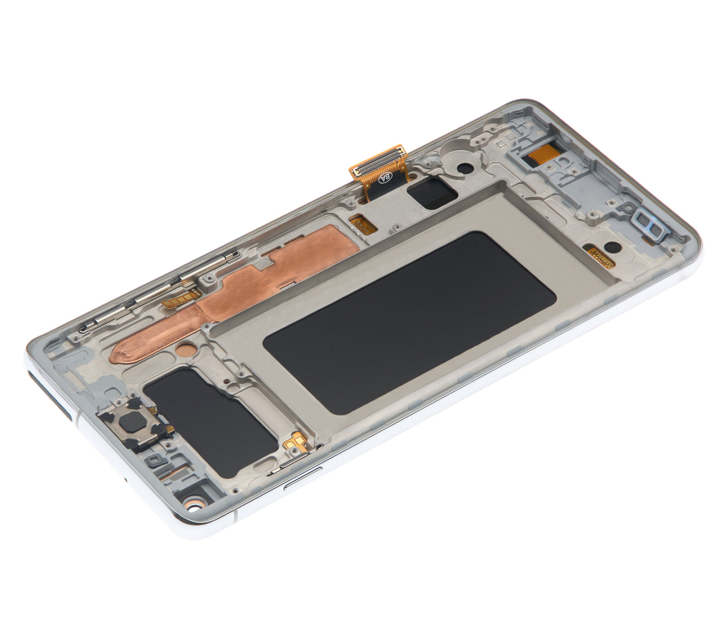 LCD Assembly With Frame (Without Fingerprint Sensor) For Samsung Galaxy S10 (Aftermarket Plus: TFT) (Prism White)