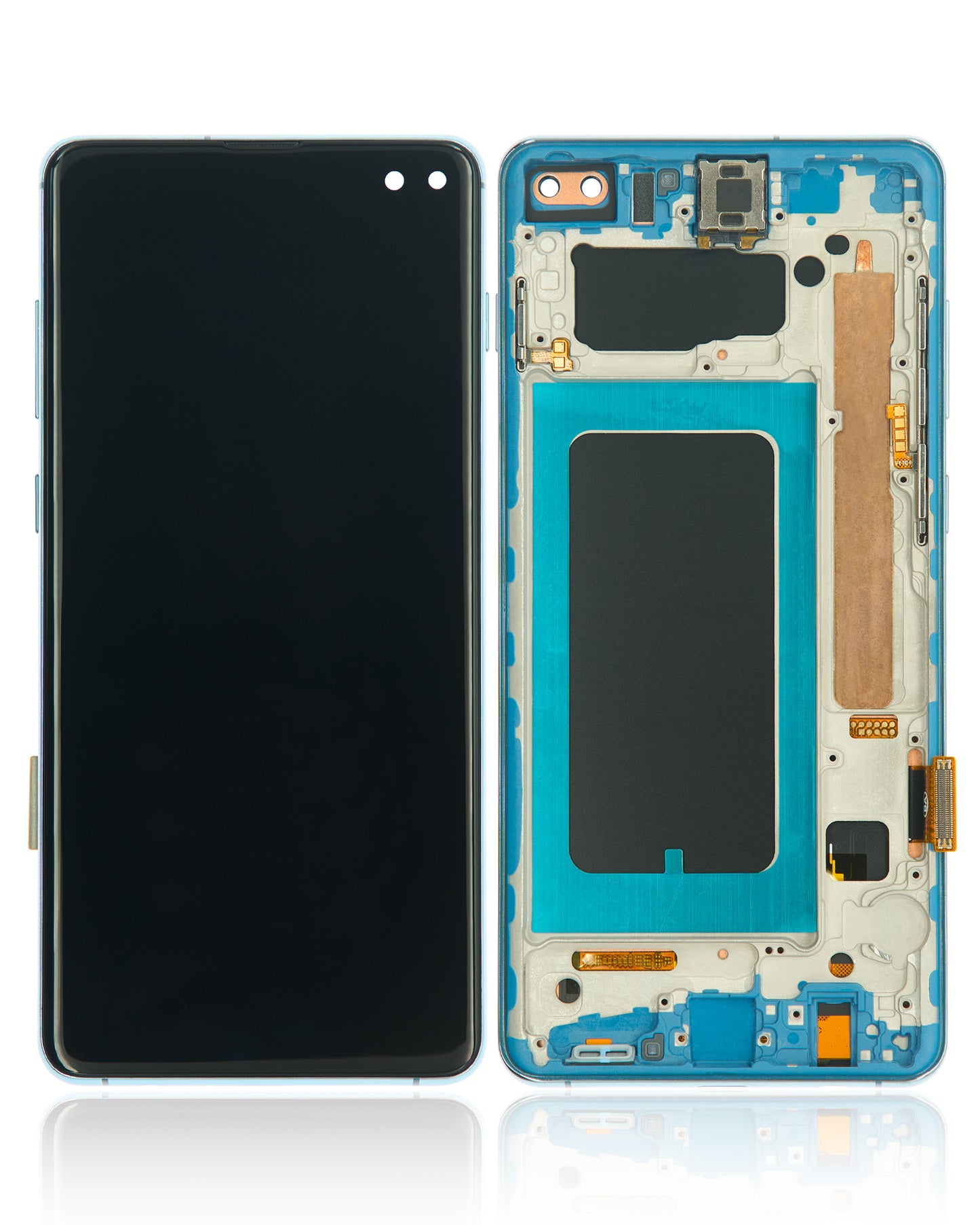 LCD Assembly With Frame (Without Fingerprint Sensor) For Samsung Galaxy S10 Plus (Aftermarket Plus: TFT) (Prism Blue)