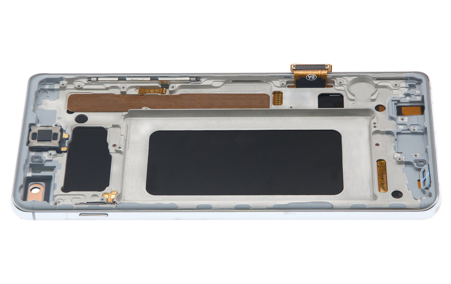 LCD Assembly With Frame (Without Fingerprint Sensor) For Samsung Galaxy S10 Plus (Aftermarket Plus: TFT) (Prism White)