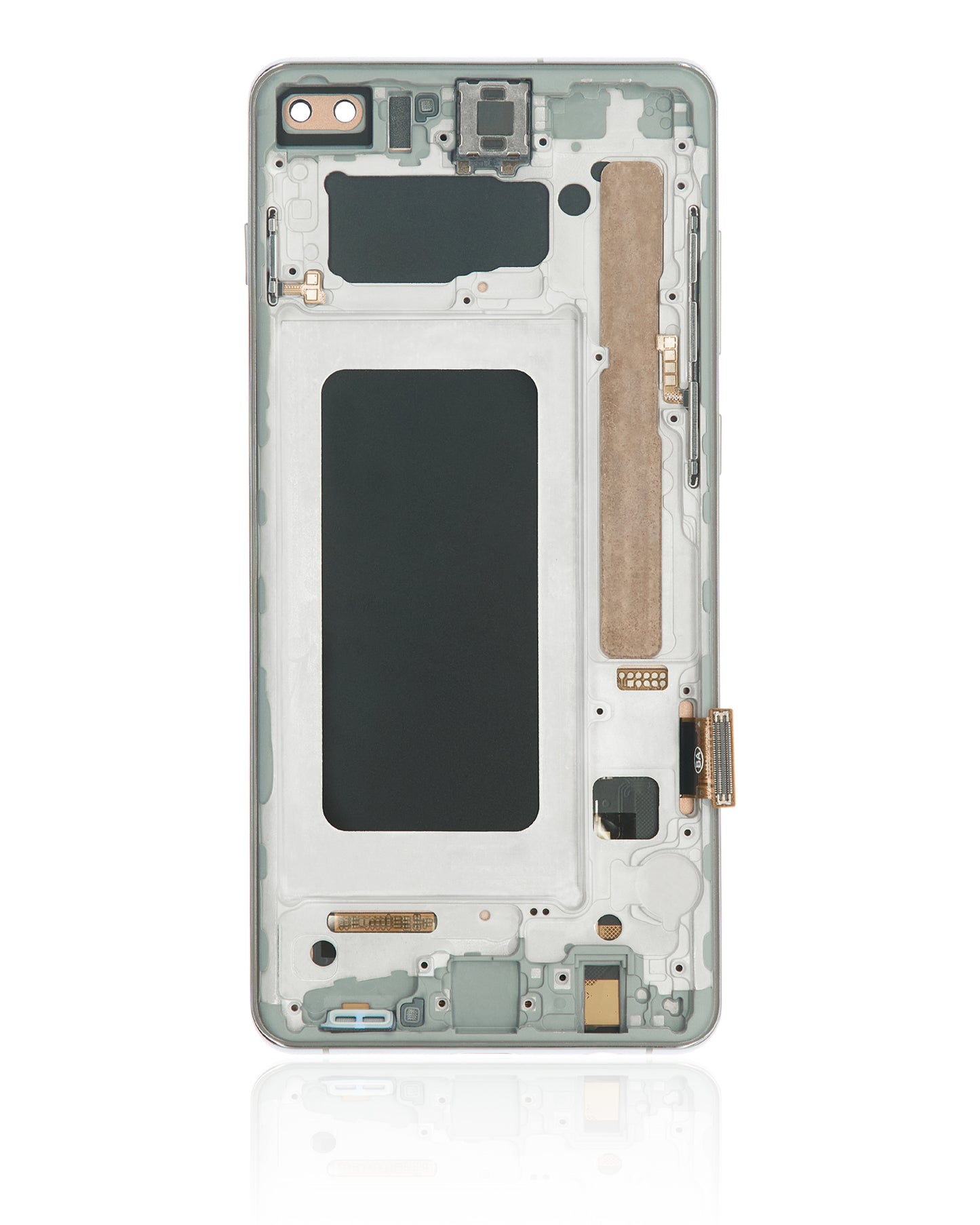LCD Assembly With Frame (Without Fingerprint Sensor) For Samsung Galaxy S10 Plus (Aftermarket Plus: TFT) (Prism White)