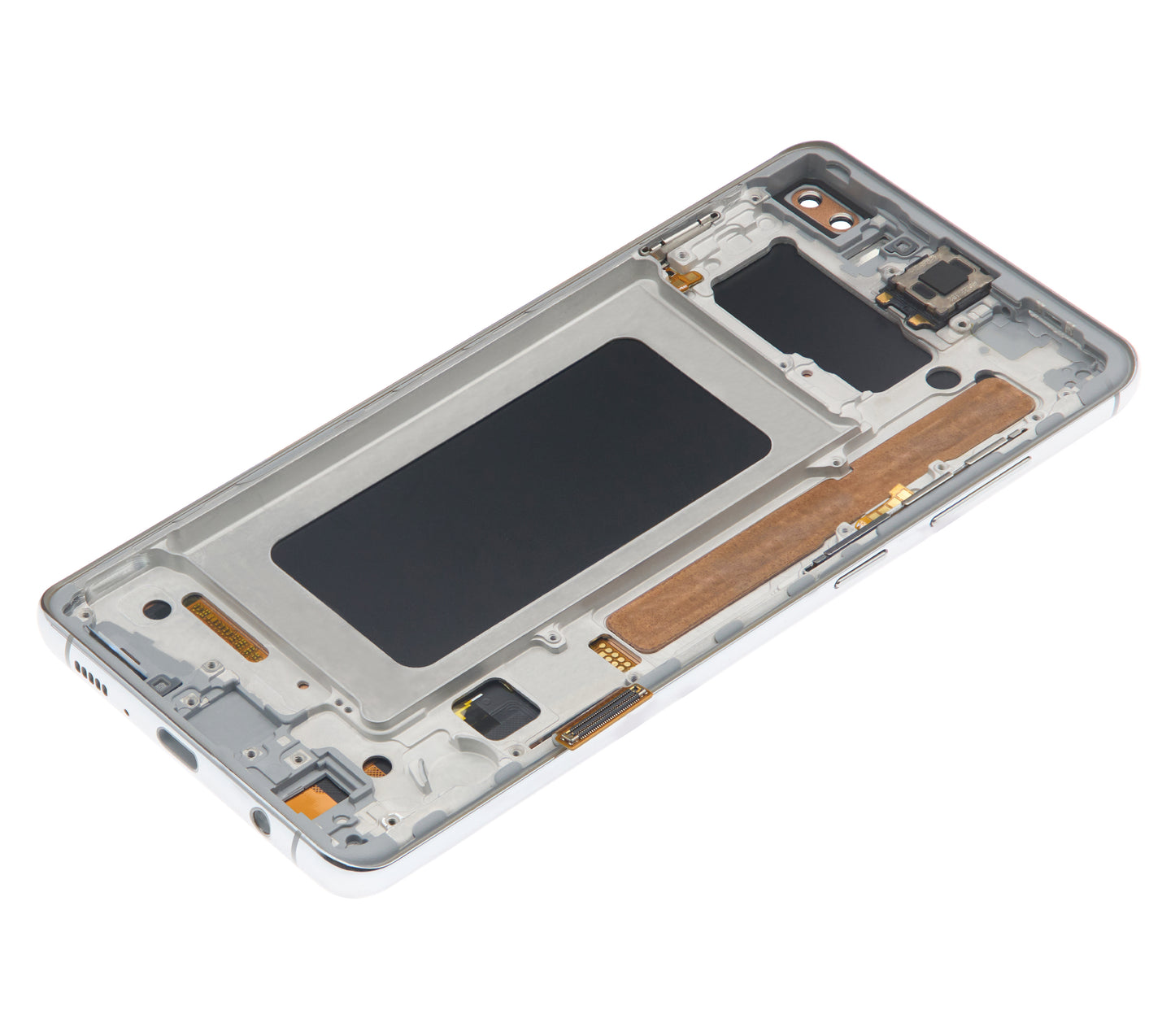 LCD Assembly With Frame (Without Fingerprint Sensor) For Samsung Galaxy S10 Plus (Aftermarket Plus: TFT) (Prism White)