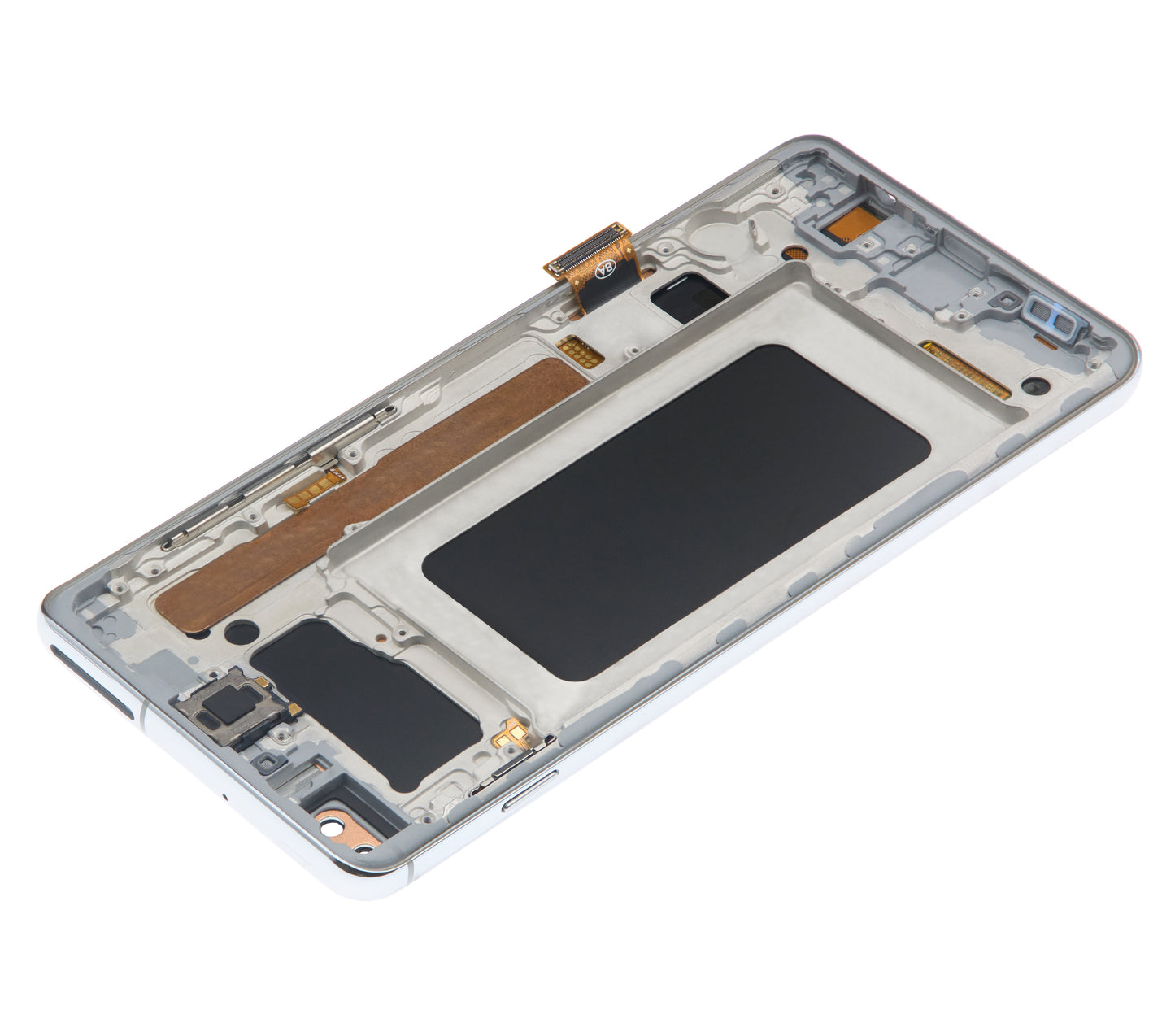 LCD Assembly With Frame (Without Fingerprint Sensor) For Samsung Galaxy S10 Plus (Aftermarket Plus: TFT) (Prism White)
