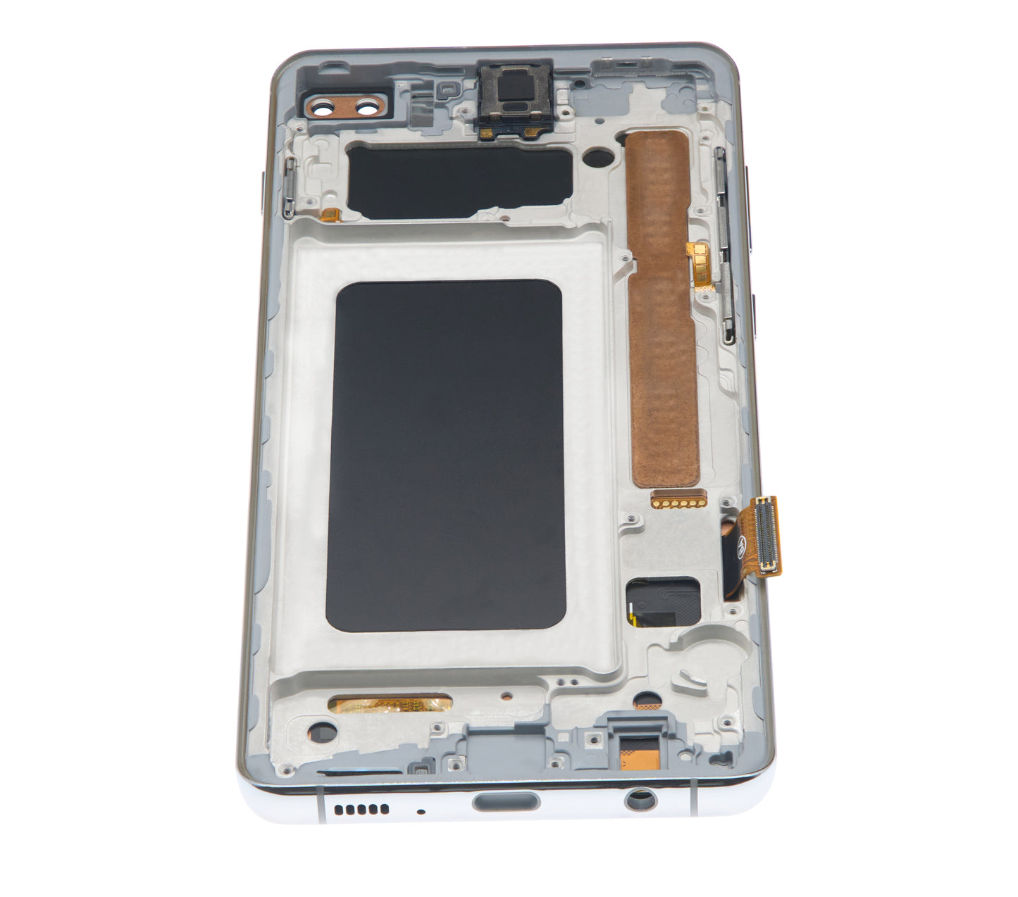 LCD Assembly With Frame (Without Fingerprint Sensor) For Samsung Galaxy S10 Plus (Aftermarket Plus: TFT) (Prism White)