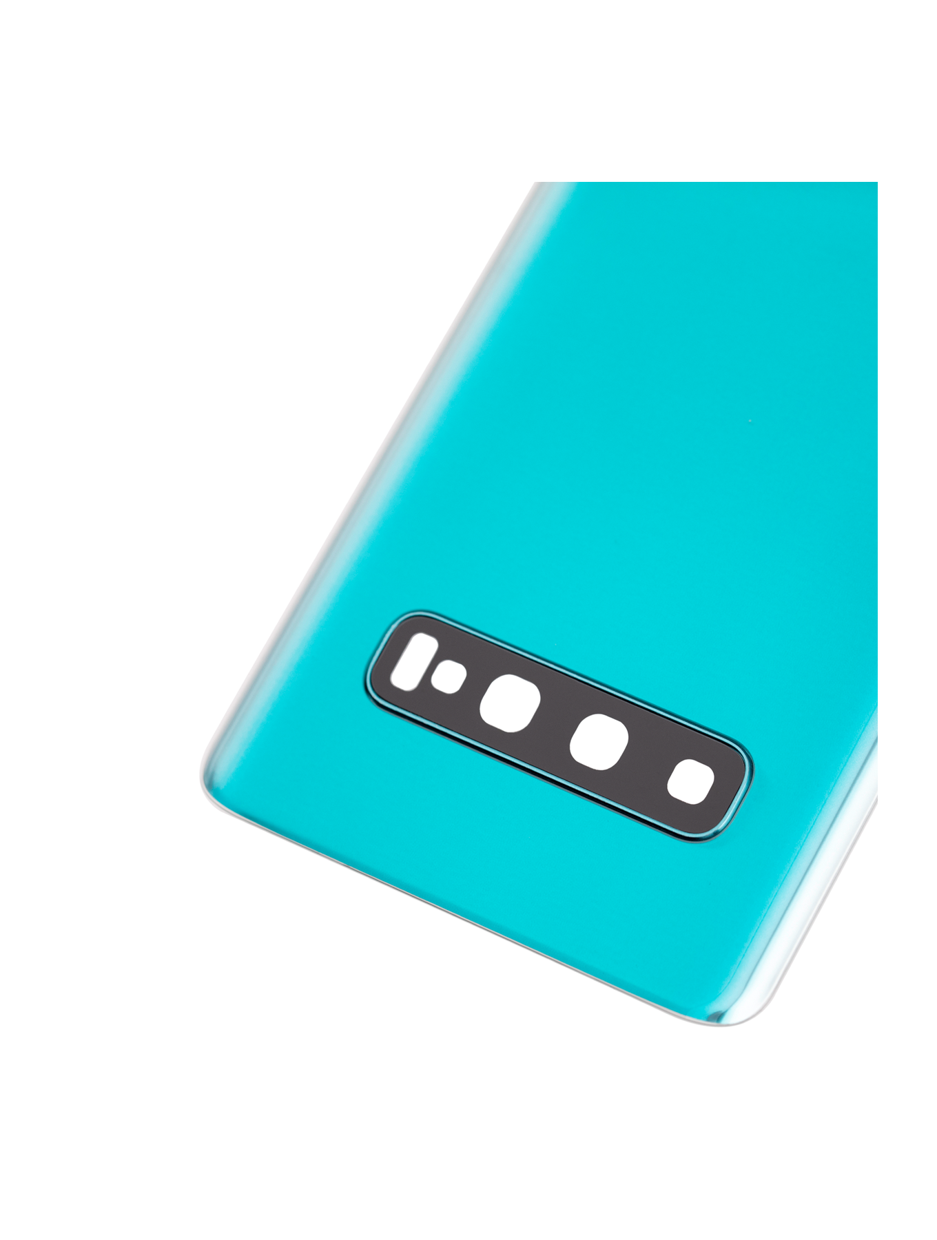Back cover Glass With Camera Lens For Samsung Galaxy S10 (No Logo) (Aftermarket Plus) (Prism Green)