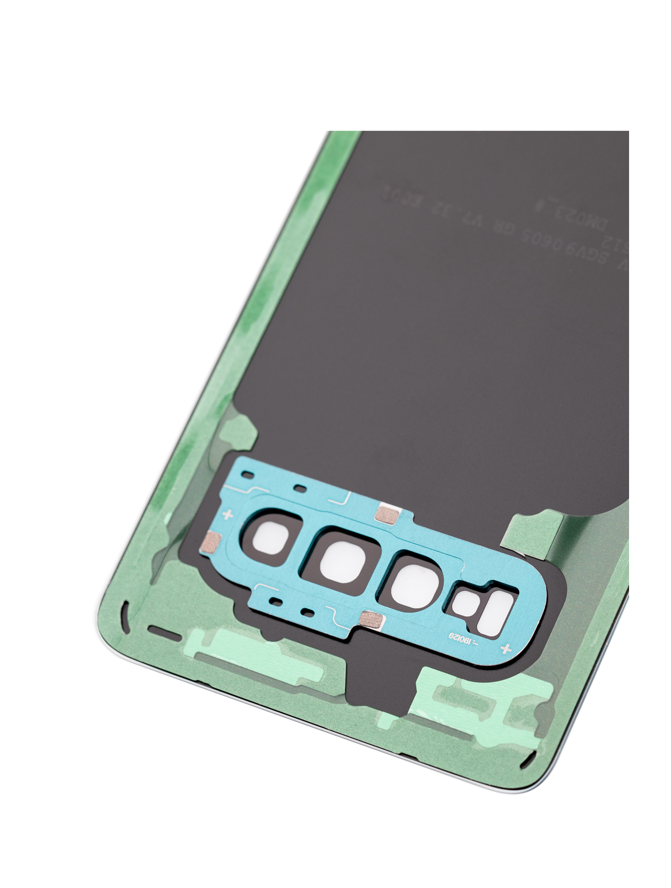 Back cover Glass With Camera Lens For Samsung Galaxy S10 (No Logo) (Aftermarket Plus) (Prism Green)