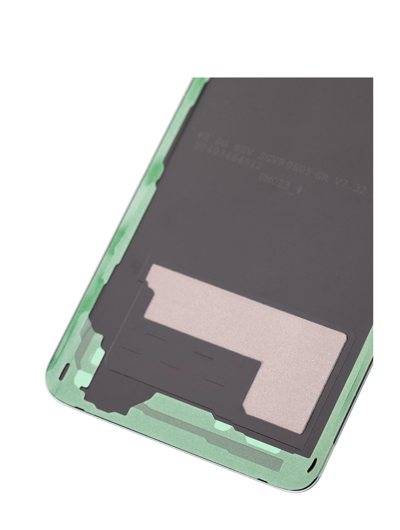 Back cover Glass With Camera Lens For Samsung Galaxy S10 (No Logo) (Aftermarket Plus) (Prism Green)
