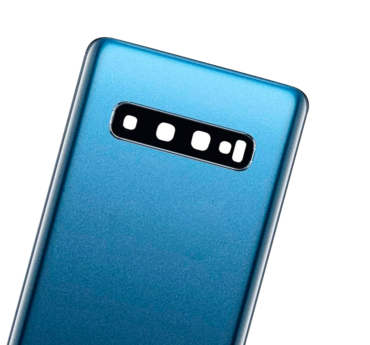 Back cover Glass With Camera Lens For Samsung Galaxy S10 (No Logo) (Aftermarket Plus) (Prism Blue)