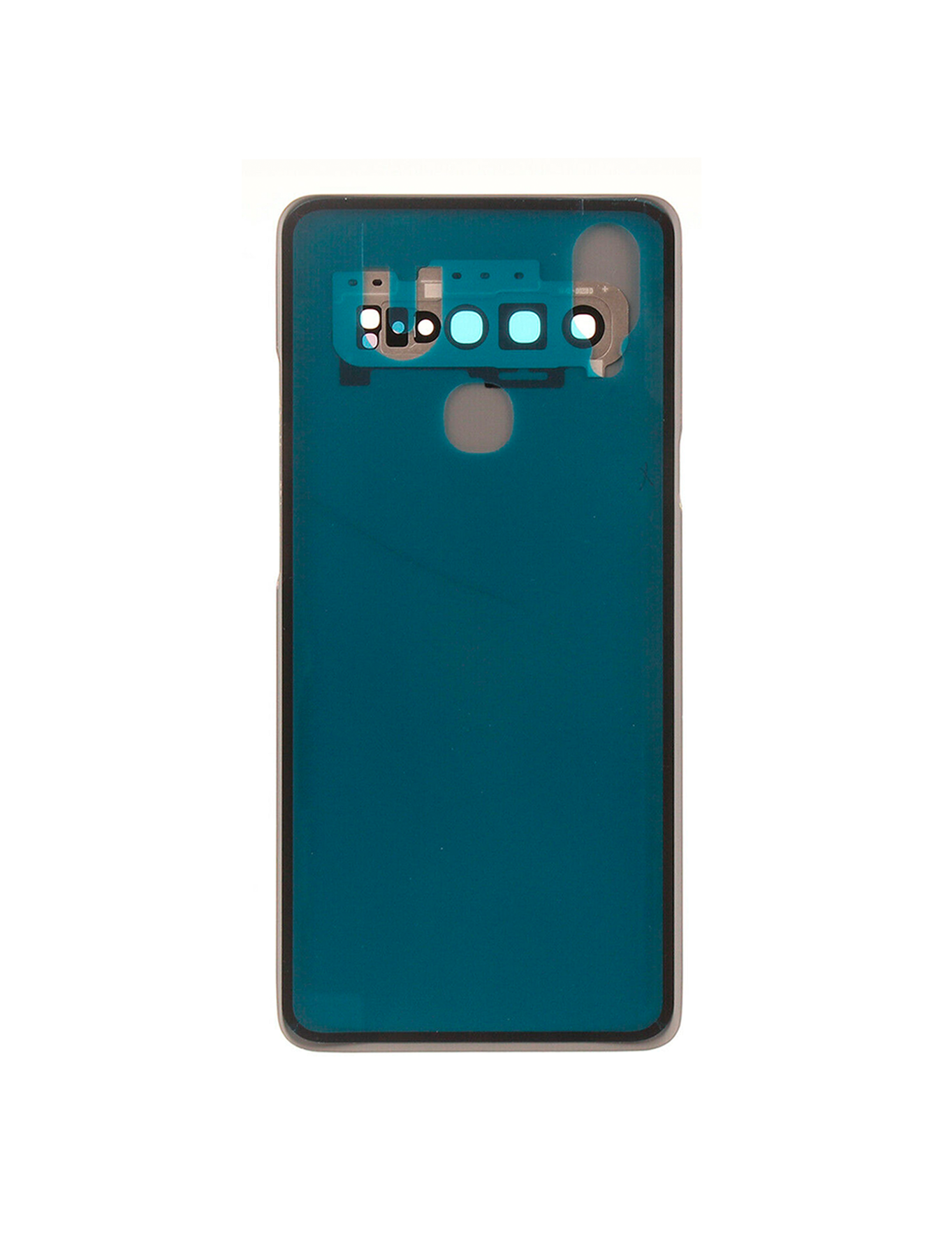 Back cover Glass With Camera Lens For Samsung Galaxy S10 5G (No Logo) (Aftermarket Plus) (Prism Black)