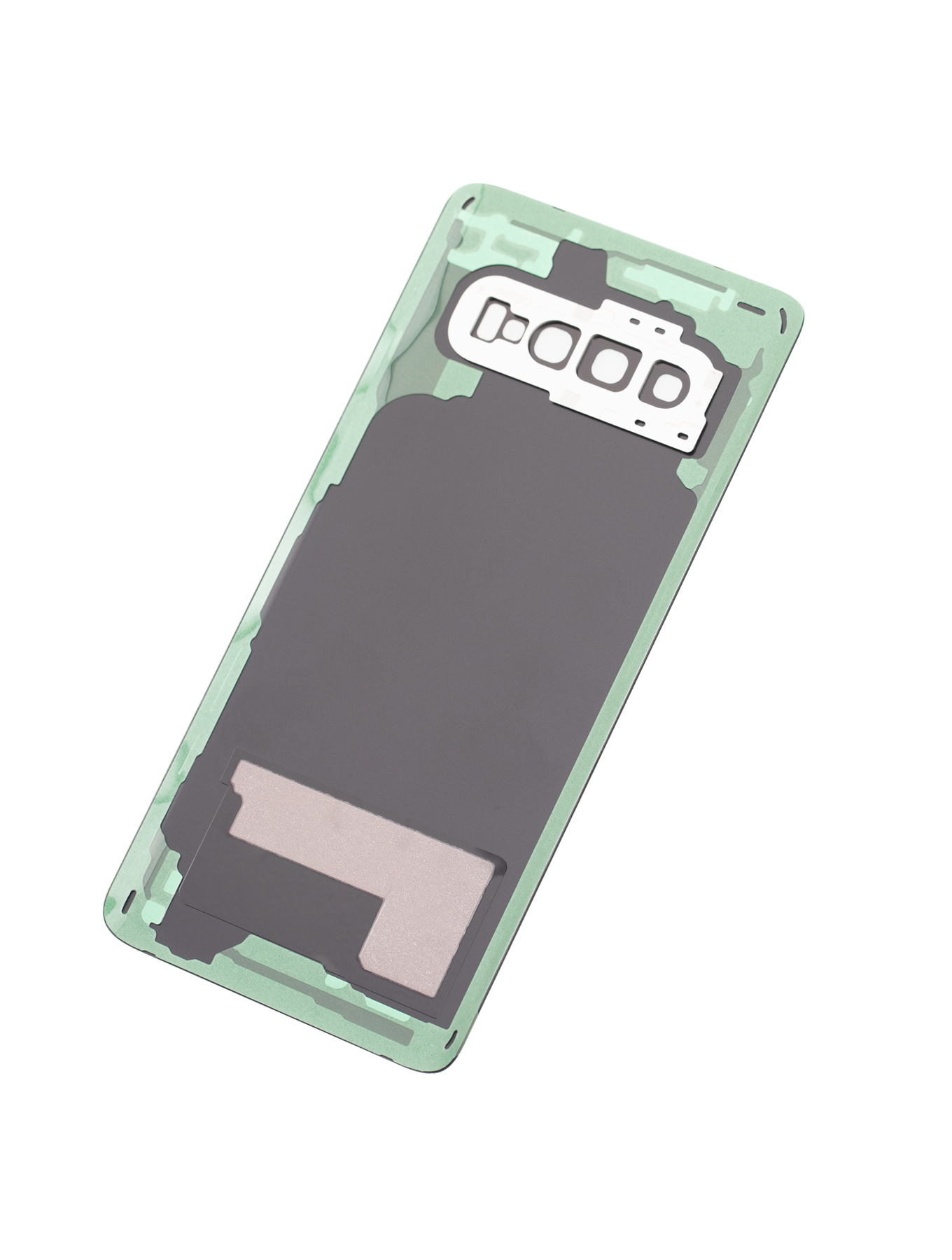 Back cover Glass With Camera Lens For Samsung Galaxy S10 (No Logo) (Aftermarket Plus) (Prism White)