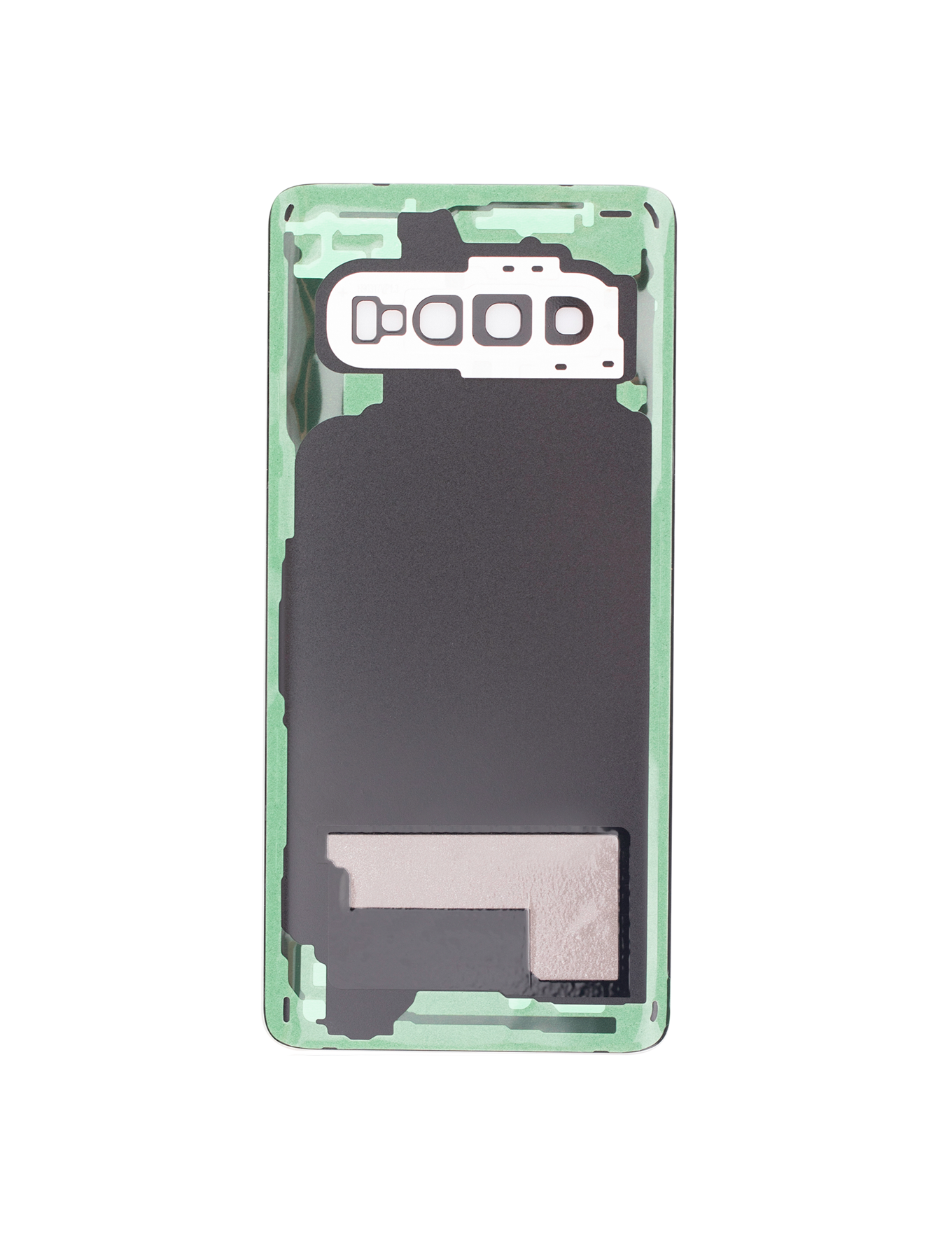 Back cover Glass With Camera Lens For Samsung Galaxy S10 (No Logo) (Aftermarket Plus) (Prism White)