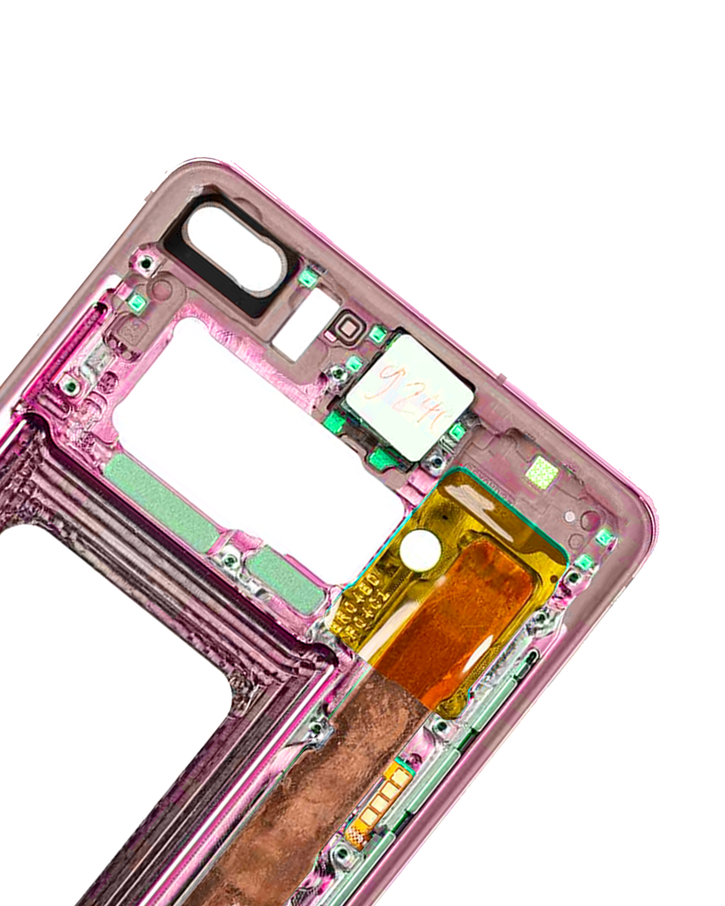 Mid-Frame Housing For Samsung Galaxy S10 (With Small Parts) (Flamingo Pink)