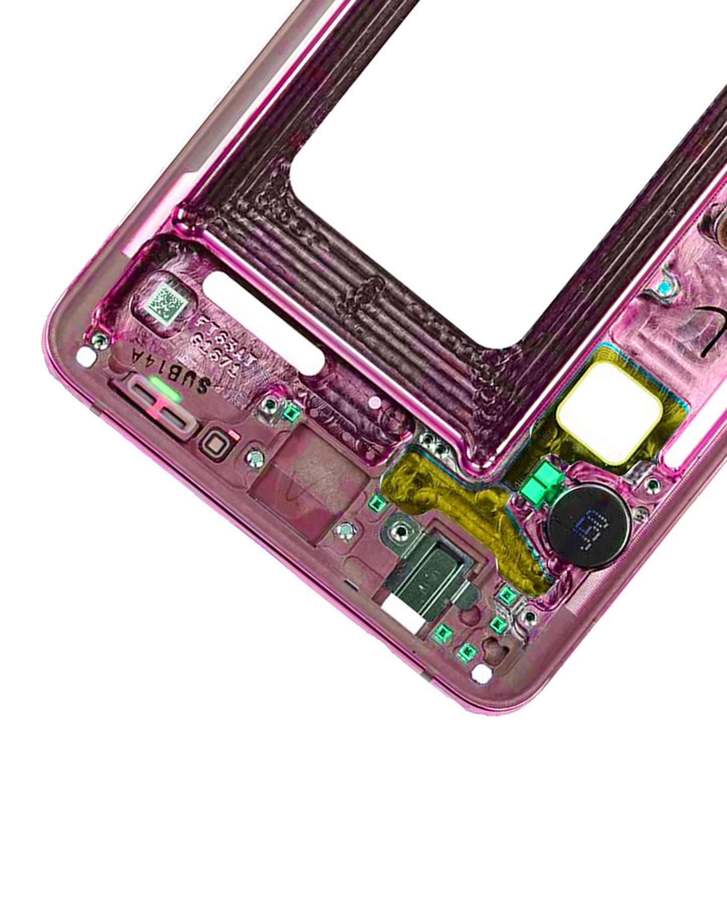 Mid-Frame Housing For Samsung Galaxy S10 (With Small Parts) (Flamingo Pink)