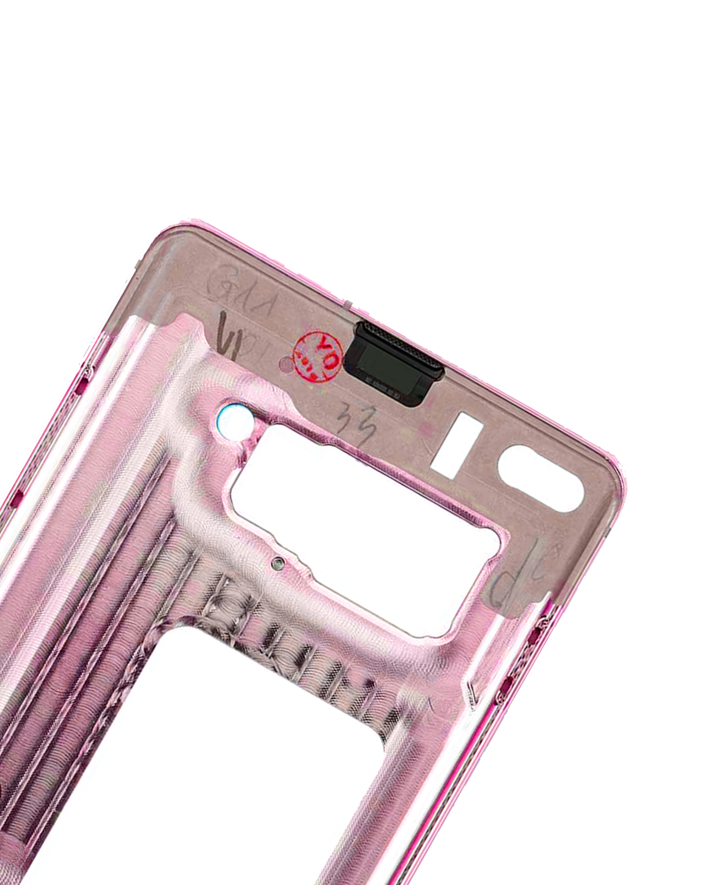 Mid-Frame Housing For Samsung Galaxy S10 (With Small Parts) (Flamingo Pink)