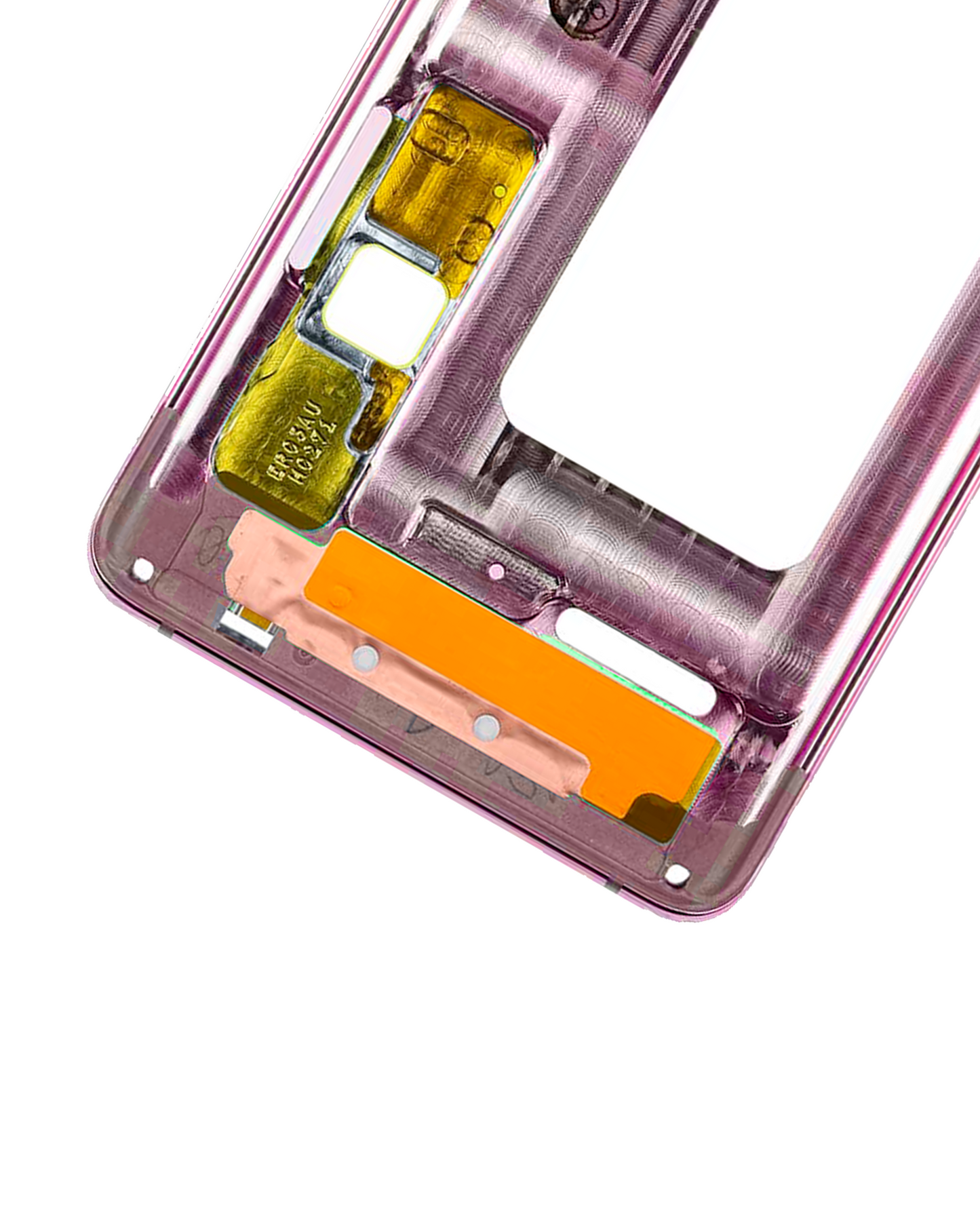 Mid-Frame Housing For Samsung Galaxy S10 (With Small Parts) (Flamingo Pink)