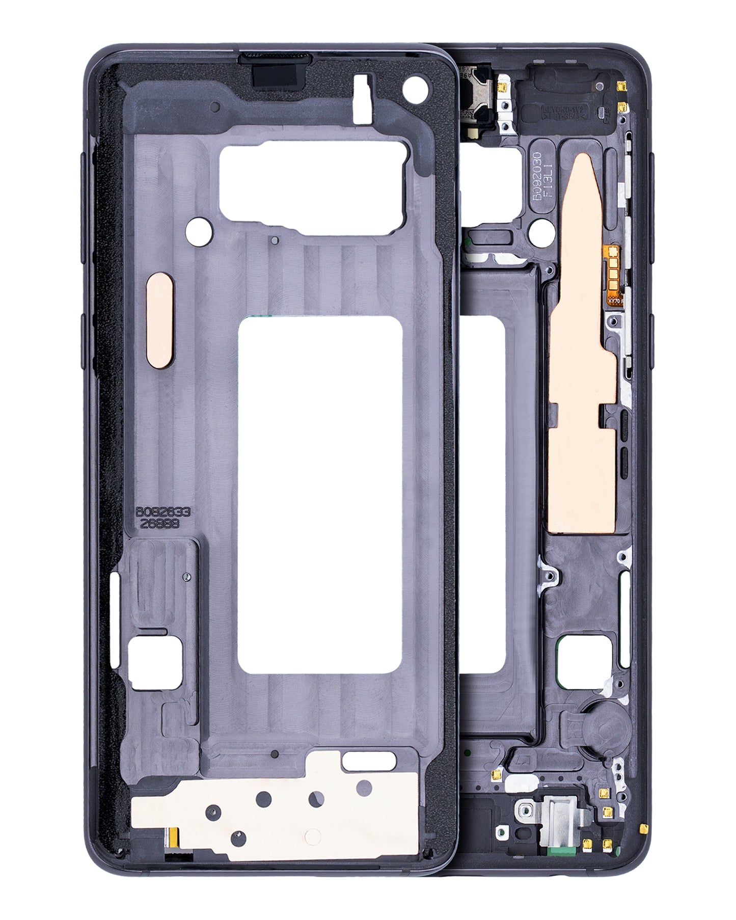 Mid-Frame Housing For Samsung Galaxy S10 (With Small Parts) (Prism Black)