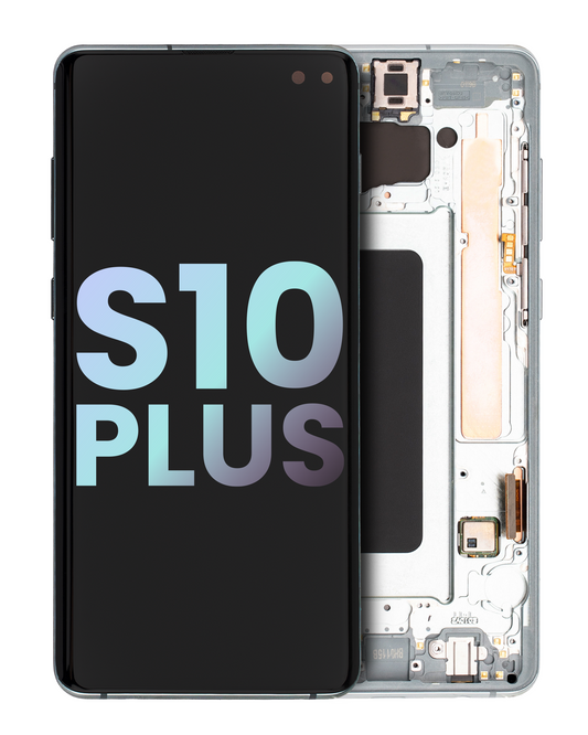 OLED Assembly With Frame For Samsung Galaxy S10 Plus (Service Pack) (Prism Green)