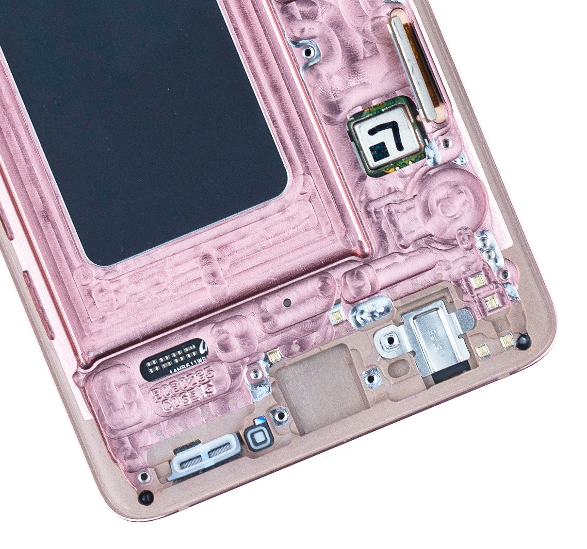 OLED Assembly With Frame For Samsung Galaxy S10 (Service Pack) (Flamingo Pink)