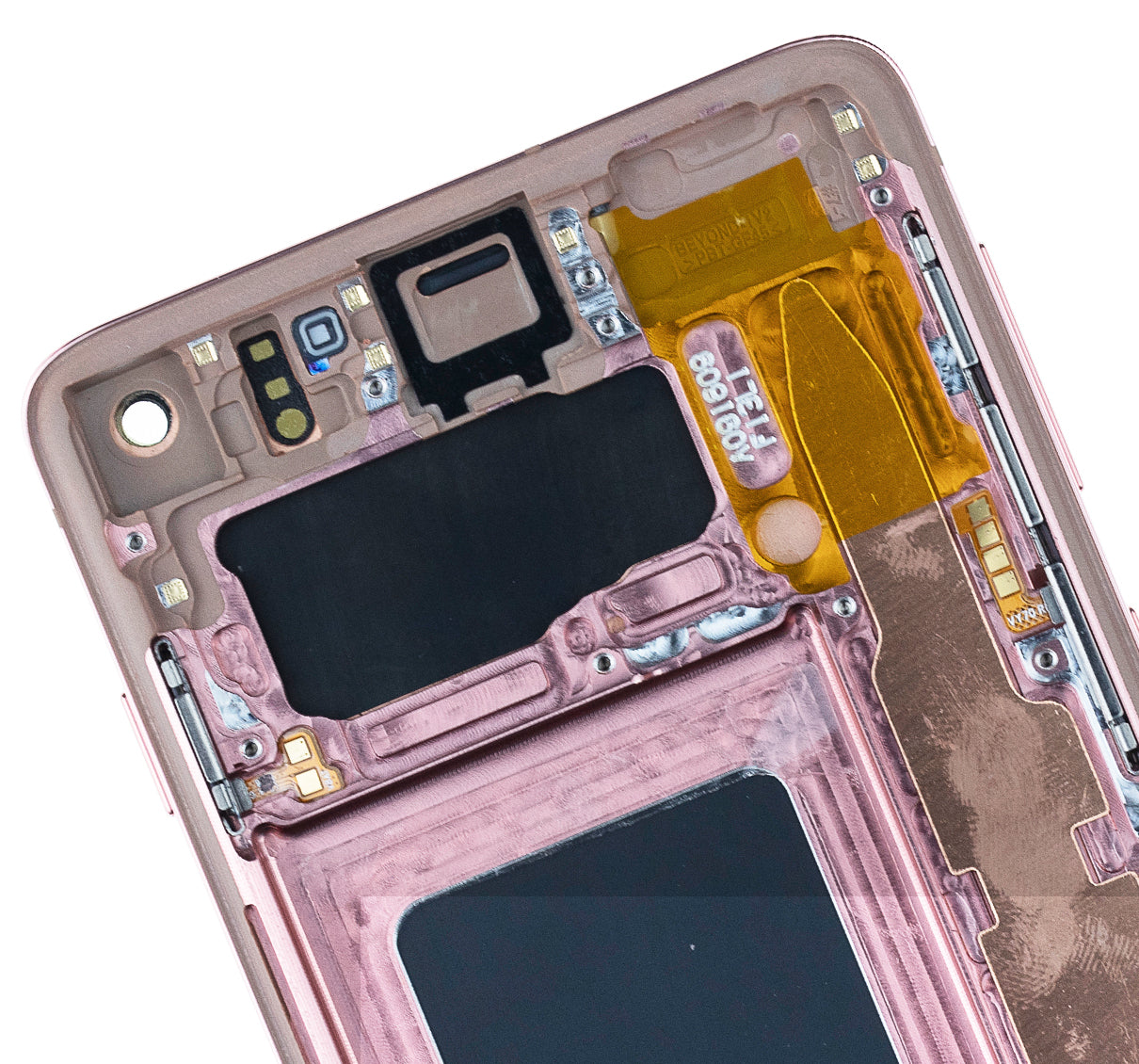 OLED Assembly With Frame For Samsung Galaxy S10 (Service Pack) (Flamingo Pink)