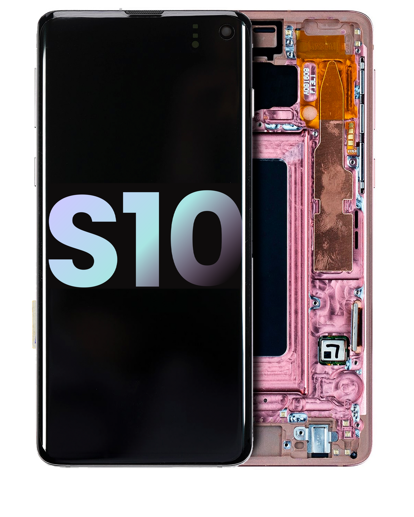 OLED Assembly With Frame For Samsung Galaxy S10 (Service Pack) (Flamingo Pink)
