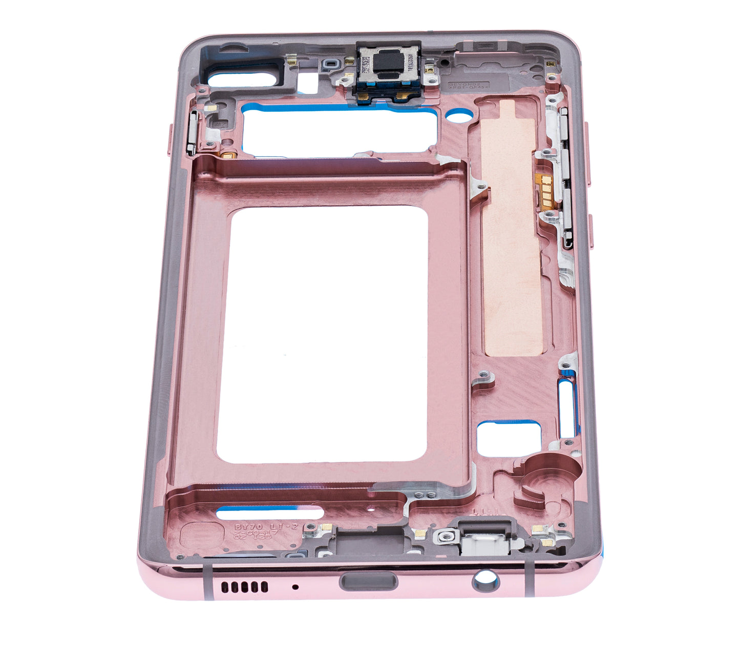 Mid-Frame Housing For Samsung Galaxy S10 Plus (With Small Parts) (Flamingo Pink)