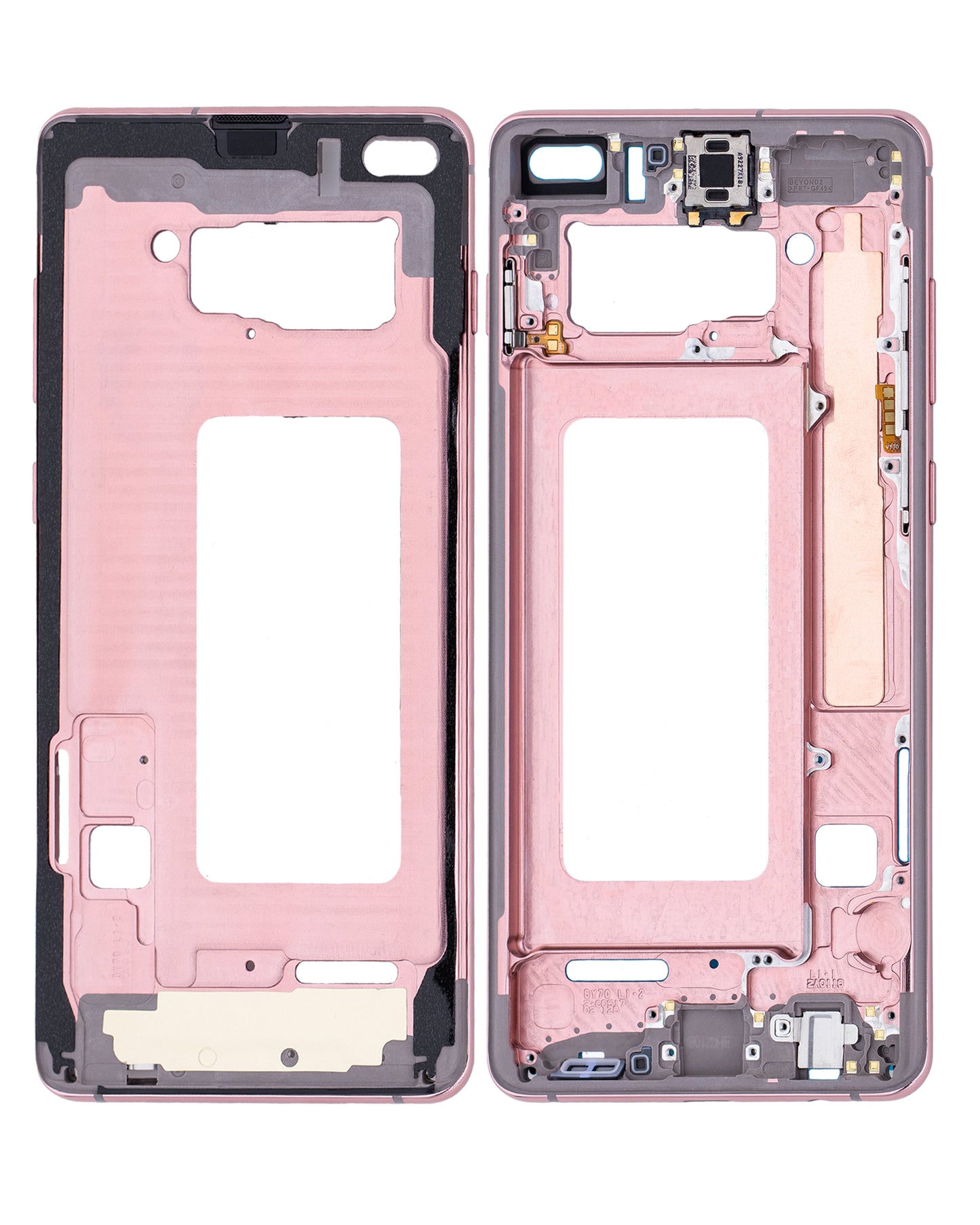 Mid-Frame Housing For Samsung Galaxy S10 Plus (With Small Parts) (Flamingo Pink)