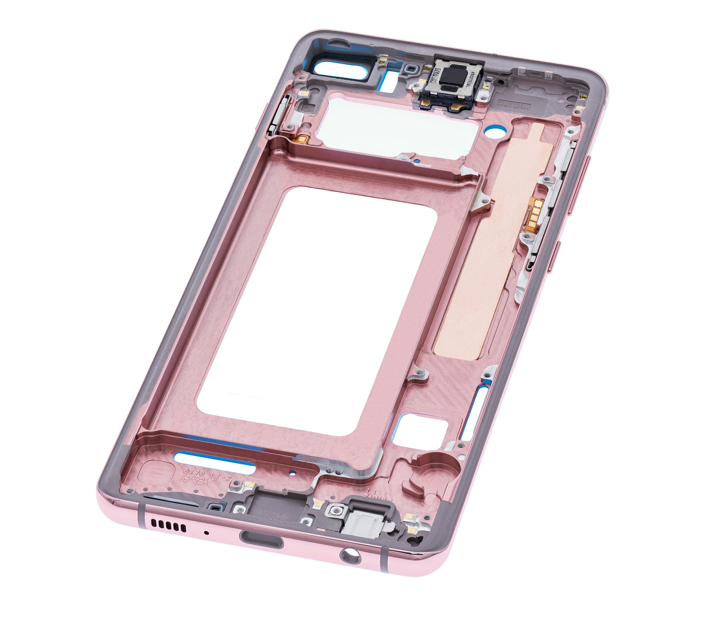 Mid-Frame Housing For Samsung Galaxy S10 Plus (With Small Parts) (Flamingo Pink)