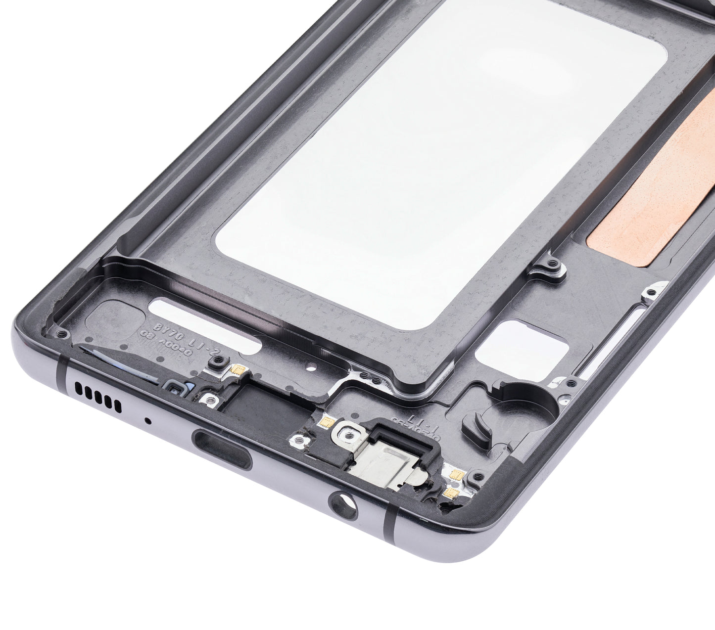 Mid-Frame Housing For Samsung Galaxy S10 Plus (With Small Parts) (Ceramic Black)