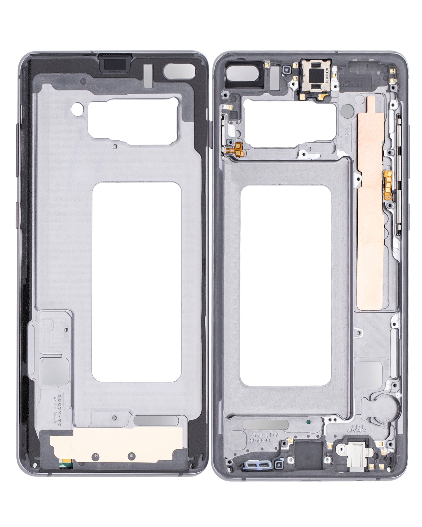 Mid-Frame Housing For Samsung Galaxy S10 Plus (With Small Parts) (Ceramic Black)