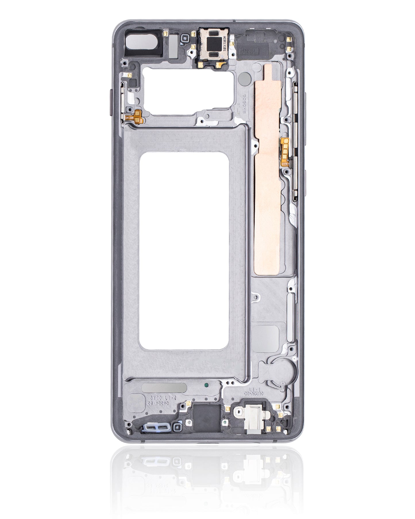 Mid-Frame Housing For Samsung Galaxy S10 Plus (With Small Parts) (Ceramic Black)