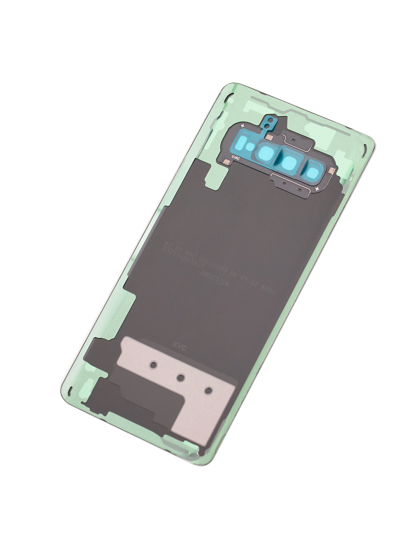 Back cover Glass With Camera Lens For Samsung Galaxy S10 Plus (No Logo) (Aftermarket Plus) (Prism Black)