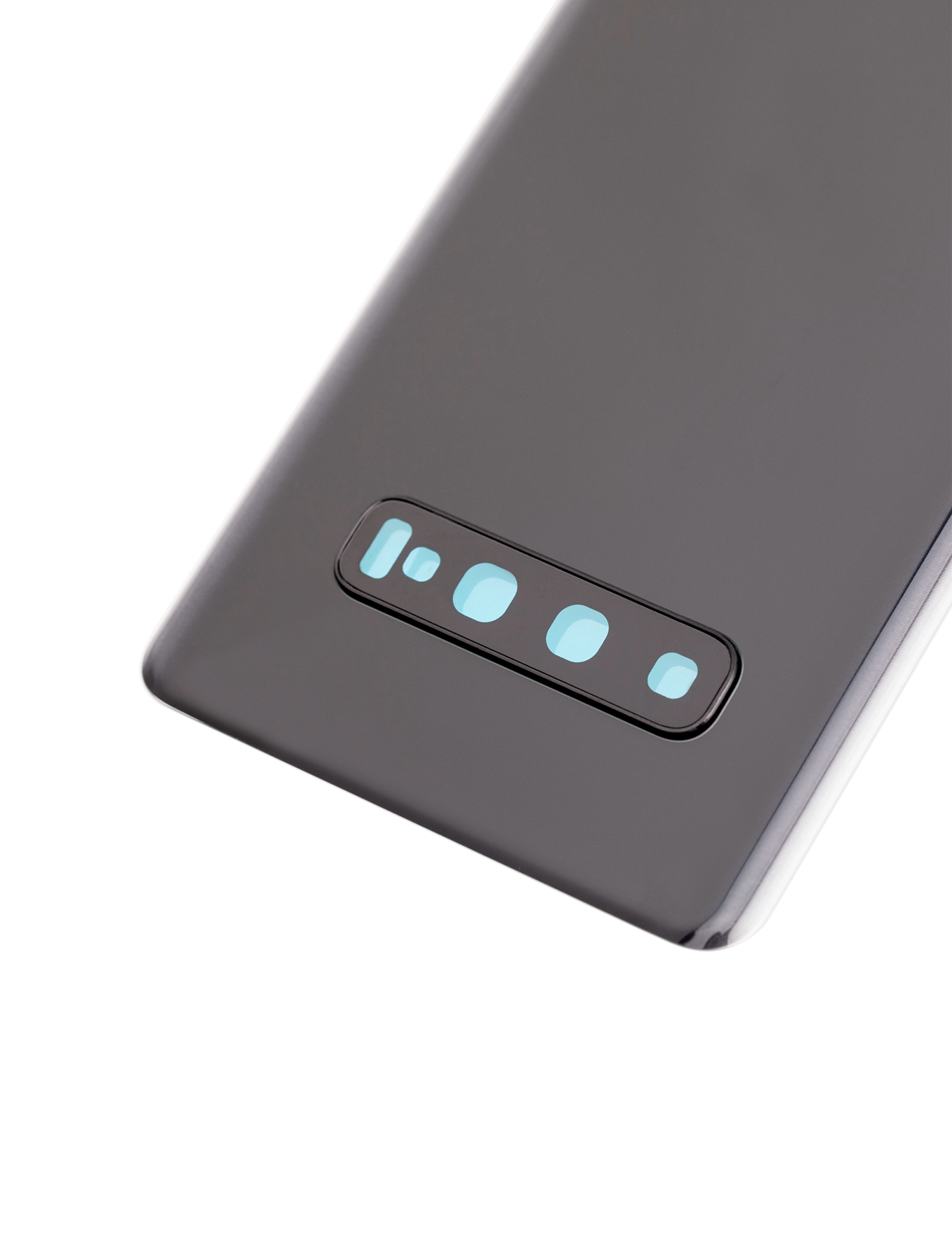 Back cover Glass With Camera Lens For Samsung Galaxy S10 Plus (No Logo) (Aftermarket Plus) (Prism Black)